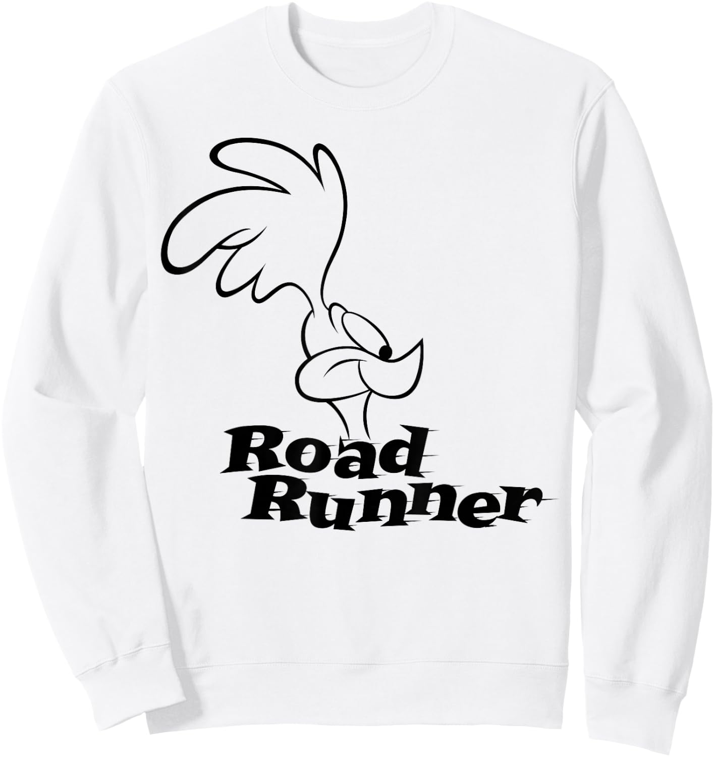 Road Runner Logo Profile Sweatshirt - Sweatshirt | White