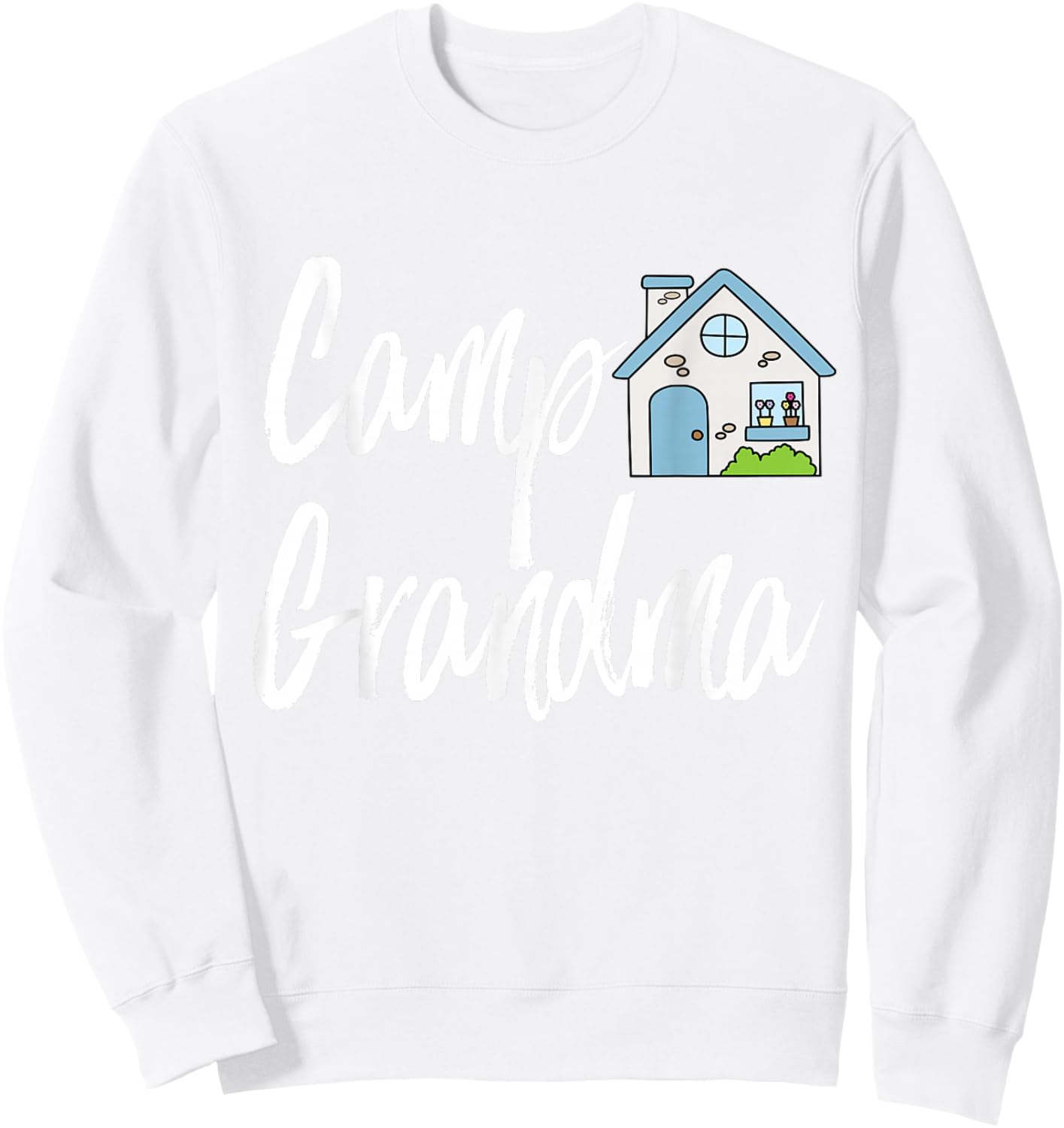 Camp Grandma Official | Summer at Grandma's House Sweatshirt - Sweatshirt | White