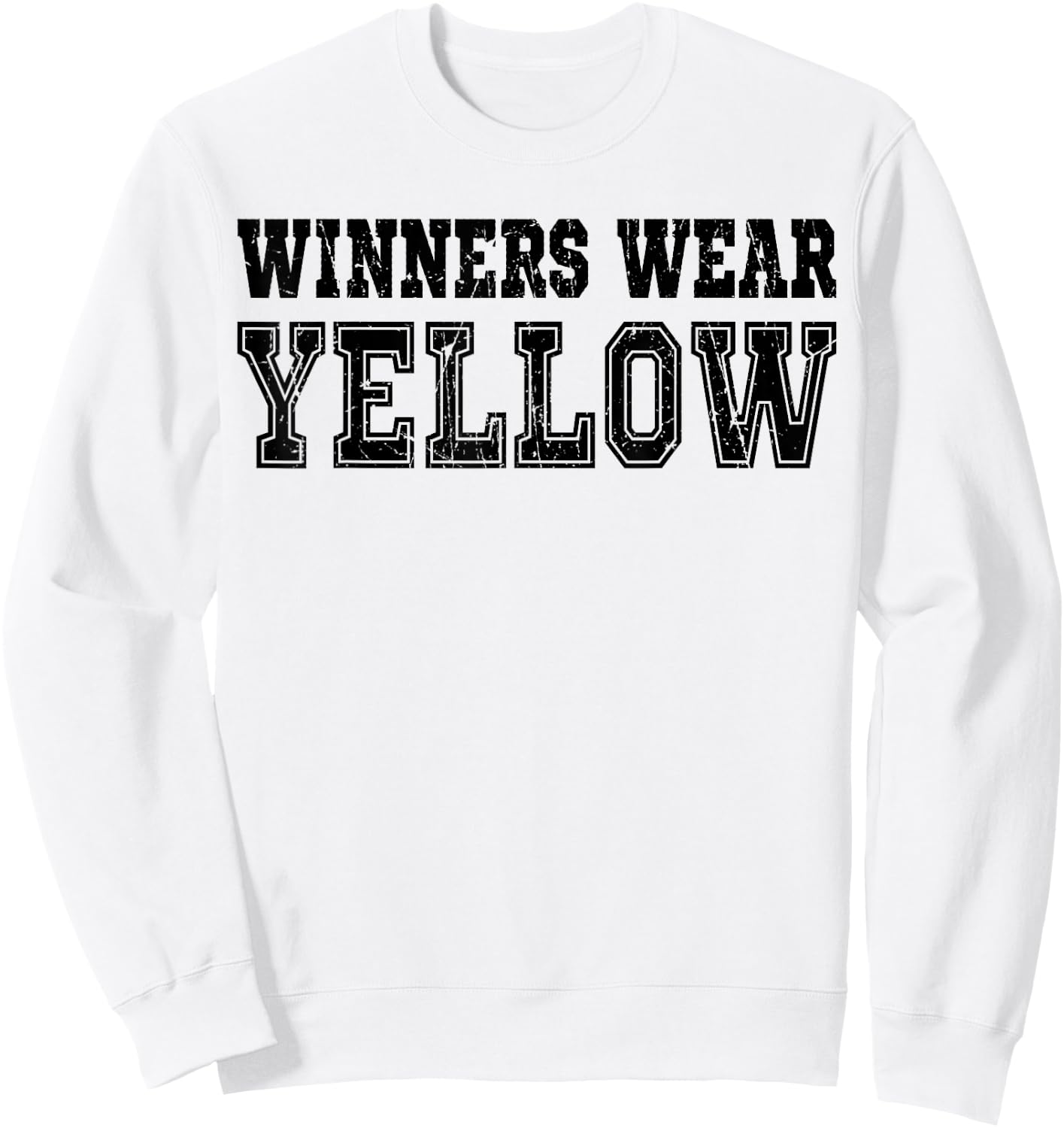 Winners Wear Yellow Color Team Spirit Game War Camp Parent Sweatshirt - Sweatshirt | White