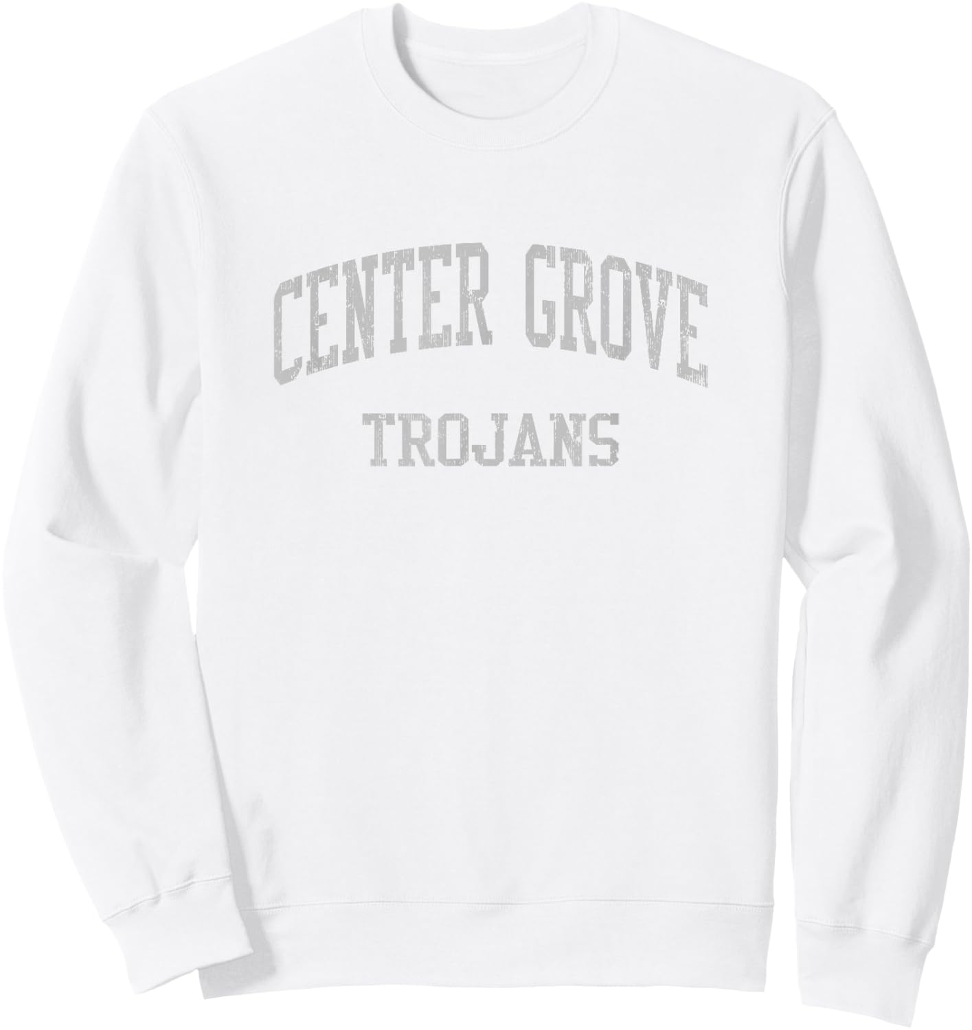 Center Grove High School HS Greenwood in Vintage Sports Sweatshirt - Sweatshirt | White