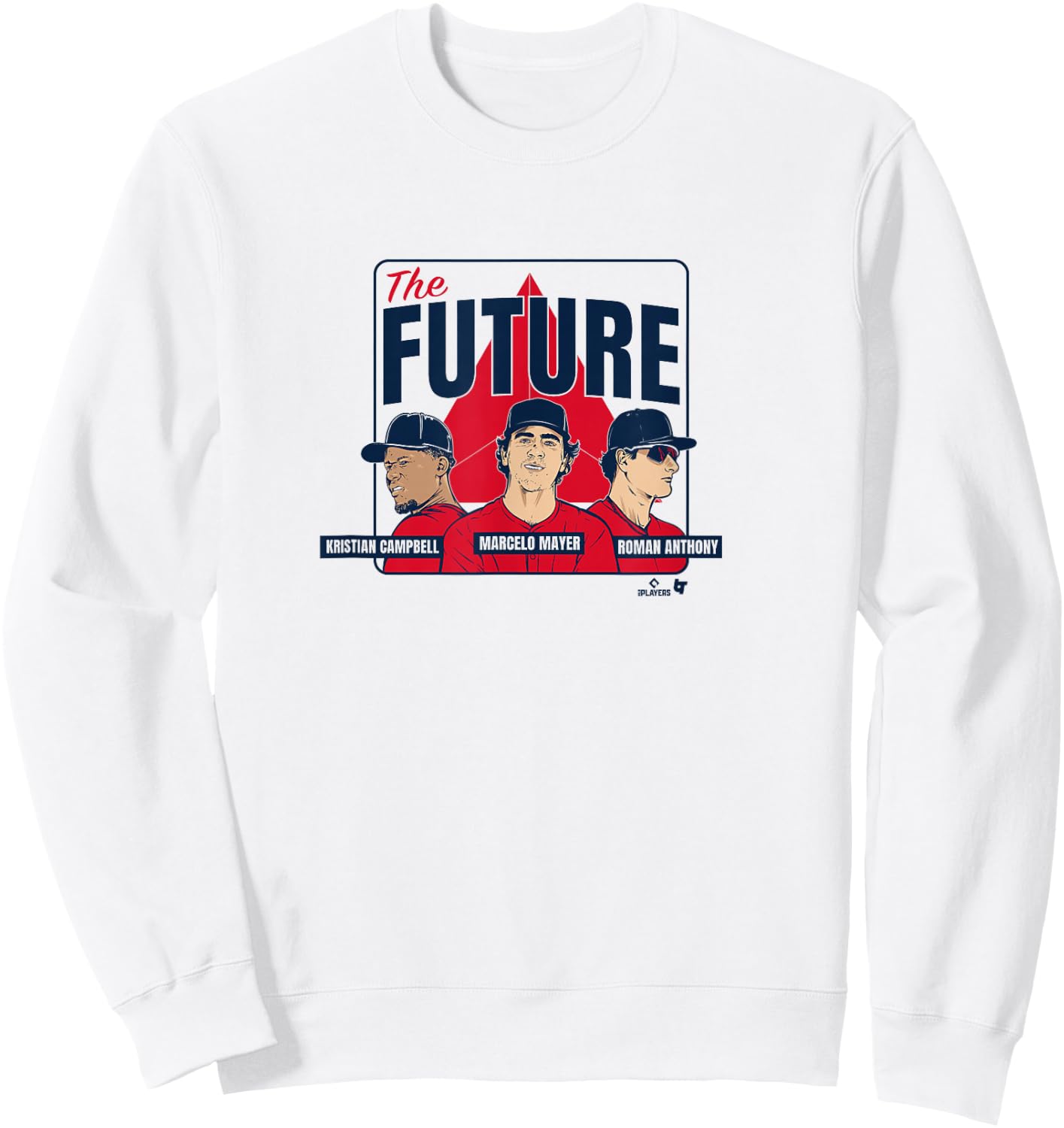 Roman Anthony, Kristian Campbell, & Marcelo Mayer - Boston Sweatshirt - Sweatshirt | White