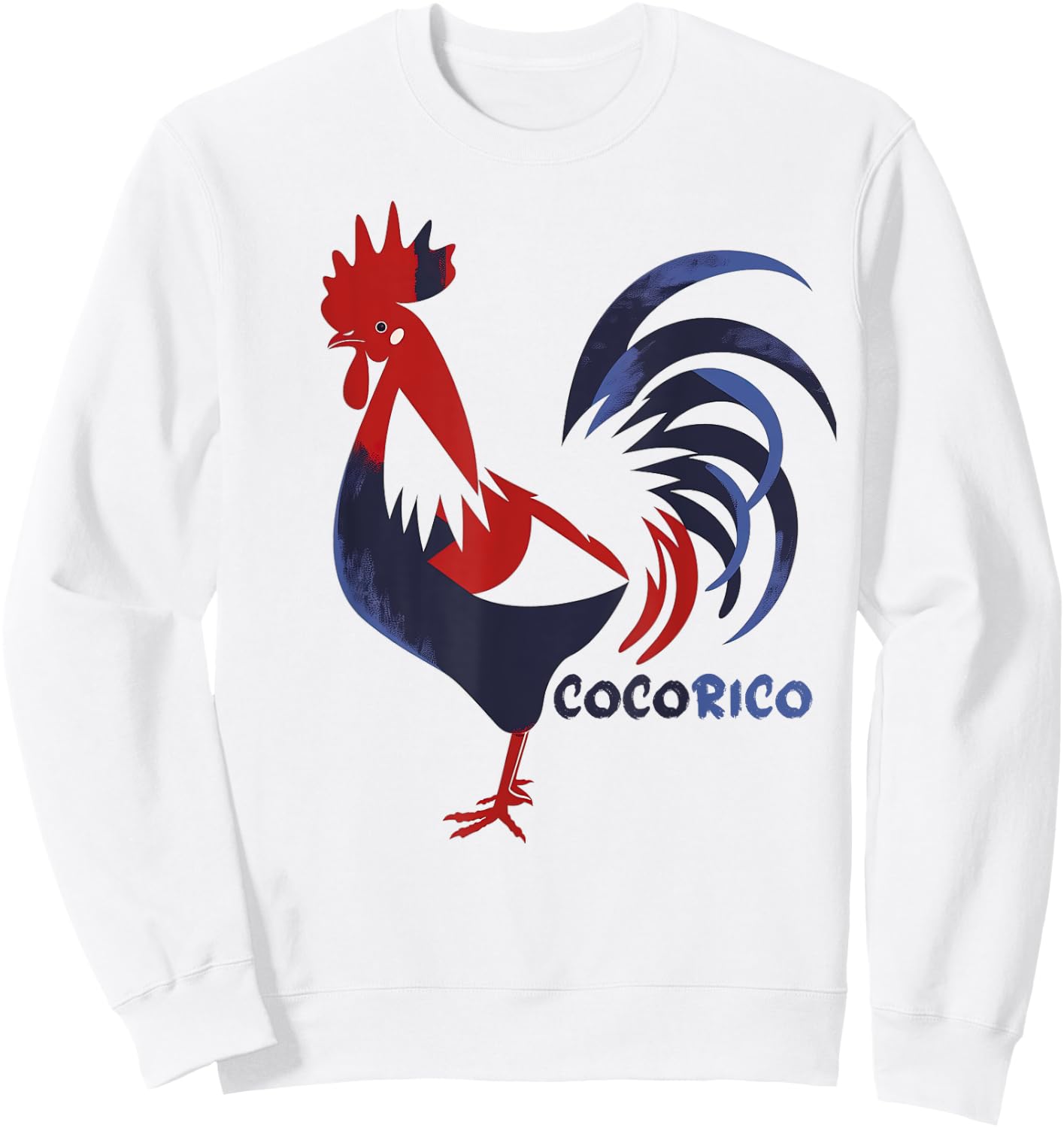 Cocorico Coq Symbol French Patriot Pride France Sweatshirt - Sweatshirt | White