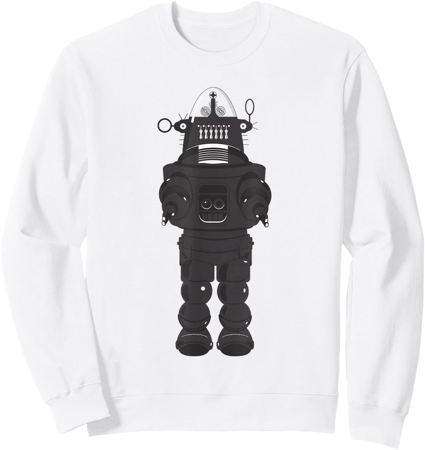 Robby The Robot Retro Vintage Sweatshirt - Sweatshirt | White