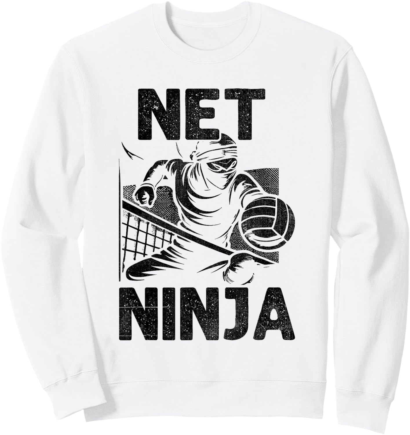 Net Ninja Volleyball Player Volleyballer Sports Sweatshirt - Sweatshirt | White