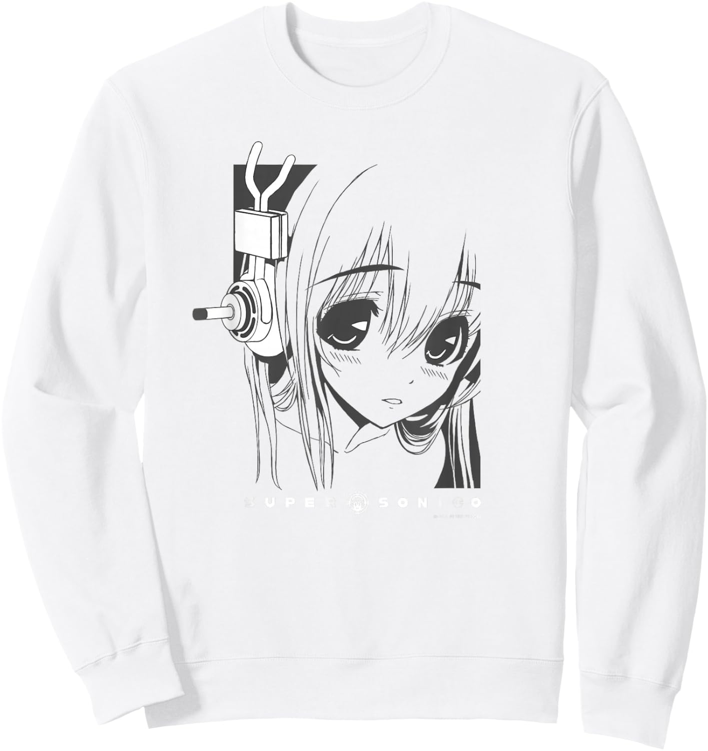 NITRO ORIGIN Erwachsene Anime-Fans Rosa Klein EU S Sommer Klassisch Cartoon Anime Rundhals Halbarm Polyester 100% Doppelt genähter Saum Mischgewebe aus Baumwolle und Polyester Sweatshirt - Sweatshirt | White