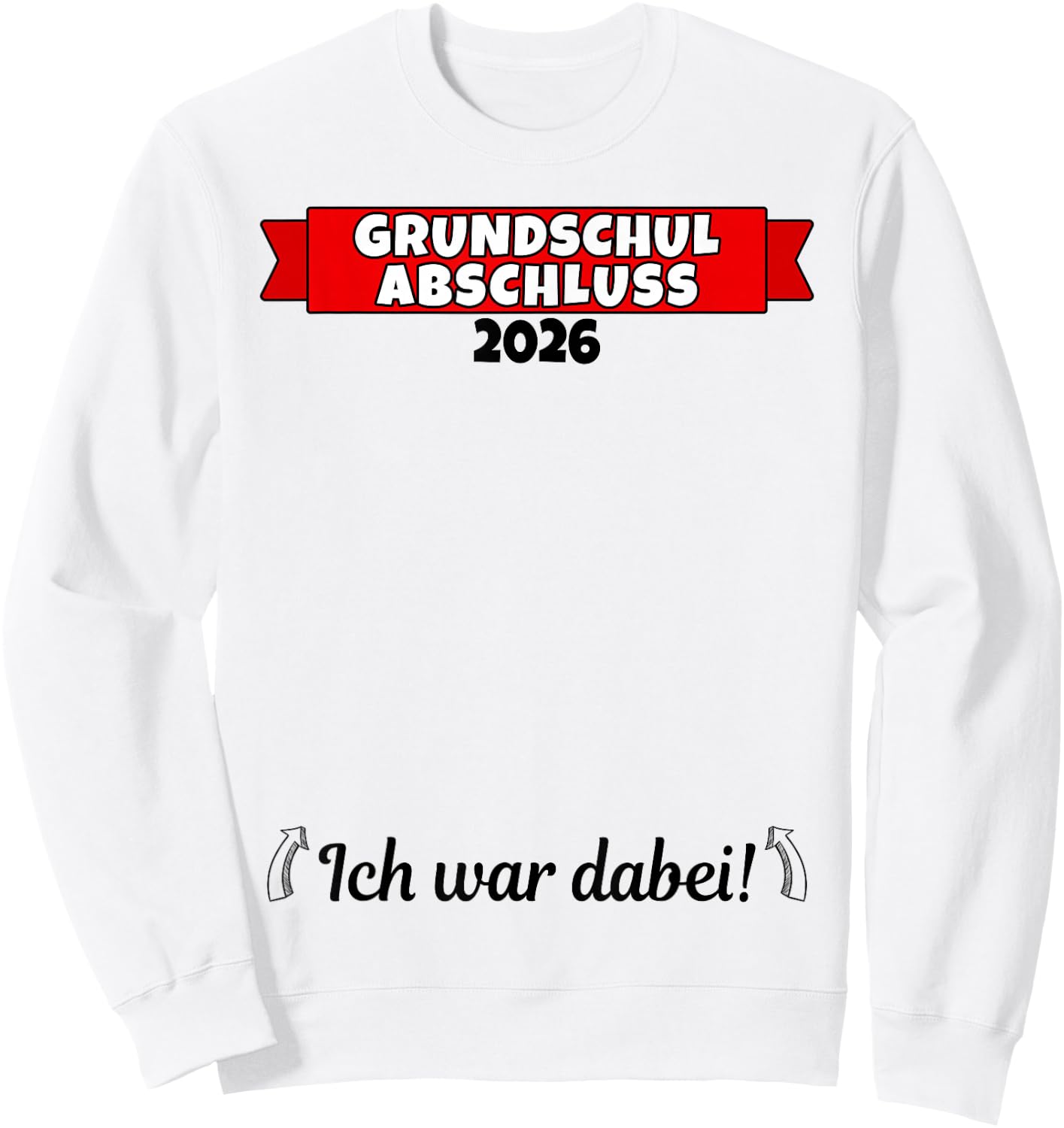 Grundschule Abschluss, Grundschulabschluss 2026 Gästebuch Sweatshirt - Sweatshirt | White
