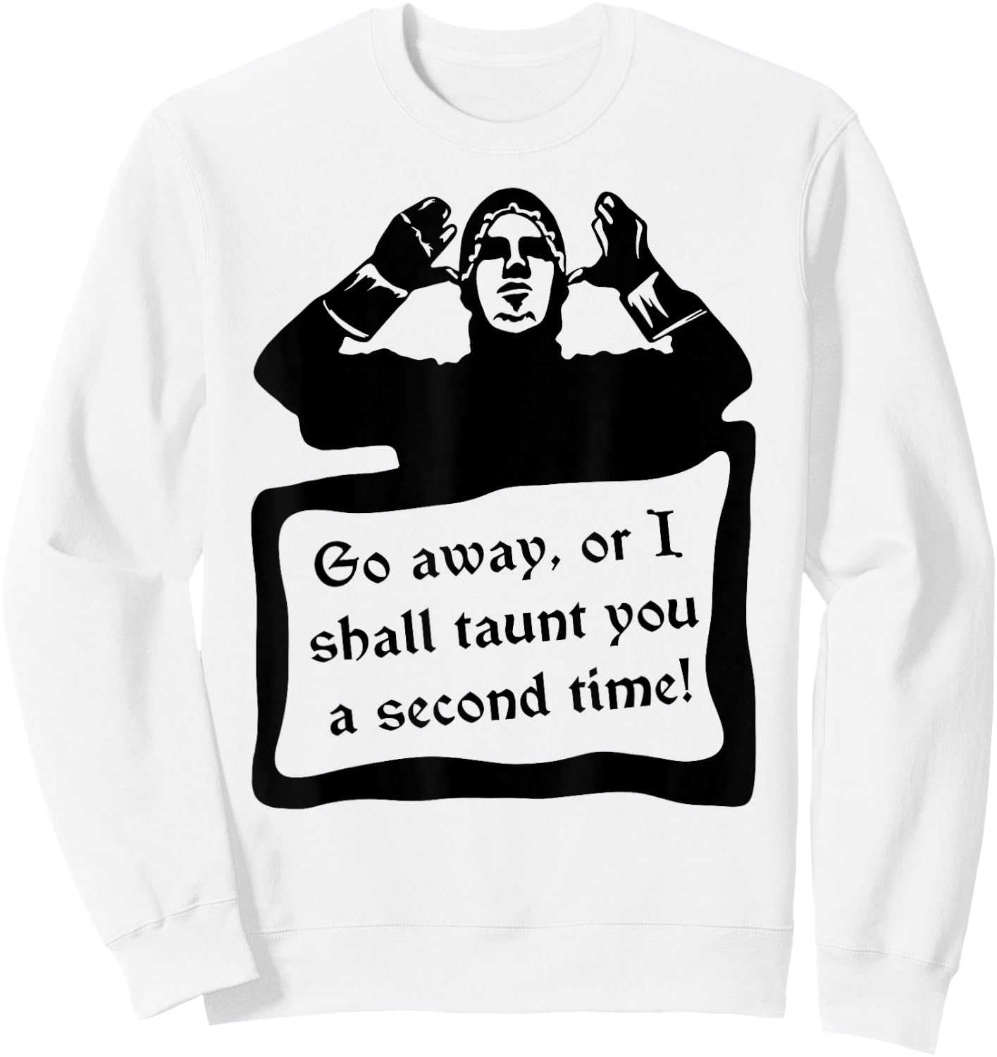 Holy Grail French Taunt Sweatshirt - Sweatshirt | White