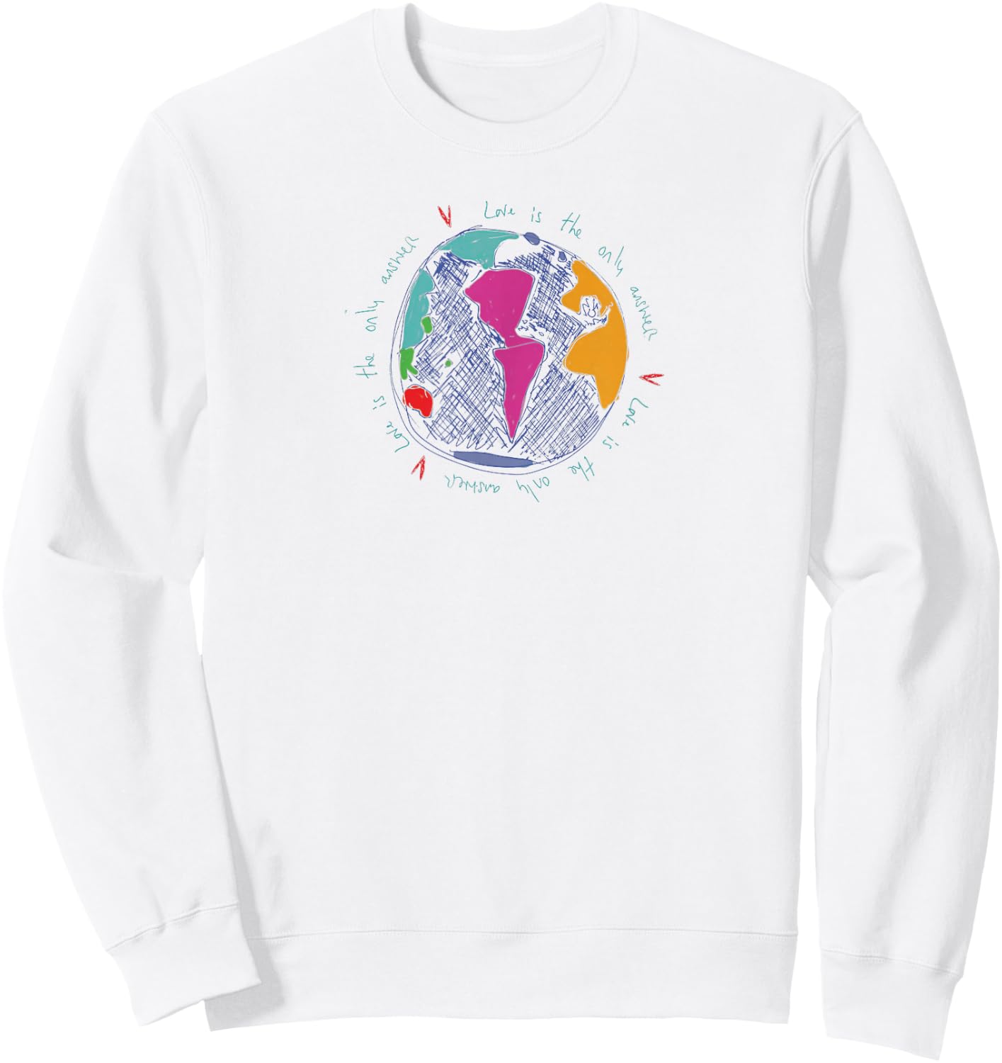 Coldplay Love is the Only Answer Amazon Exclusive , white, S Sweatshirt - Sweatshirt | White