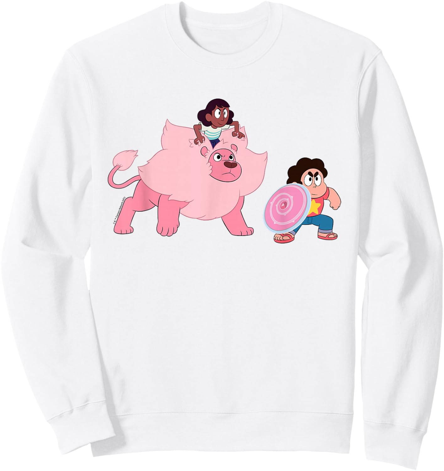 Steven Universe Connie, Lion and Steven Sweatshirt - Sweatshirt | White