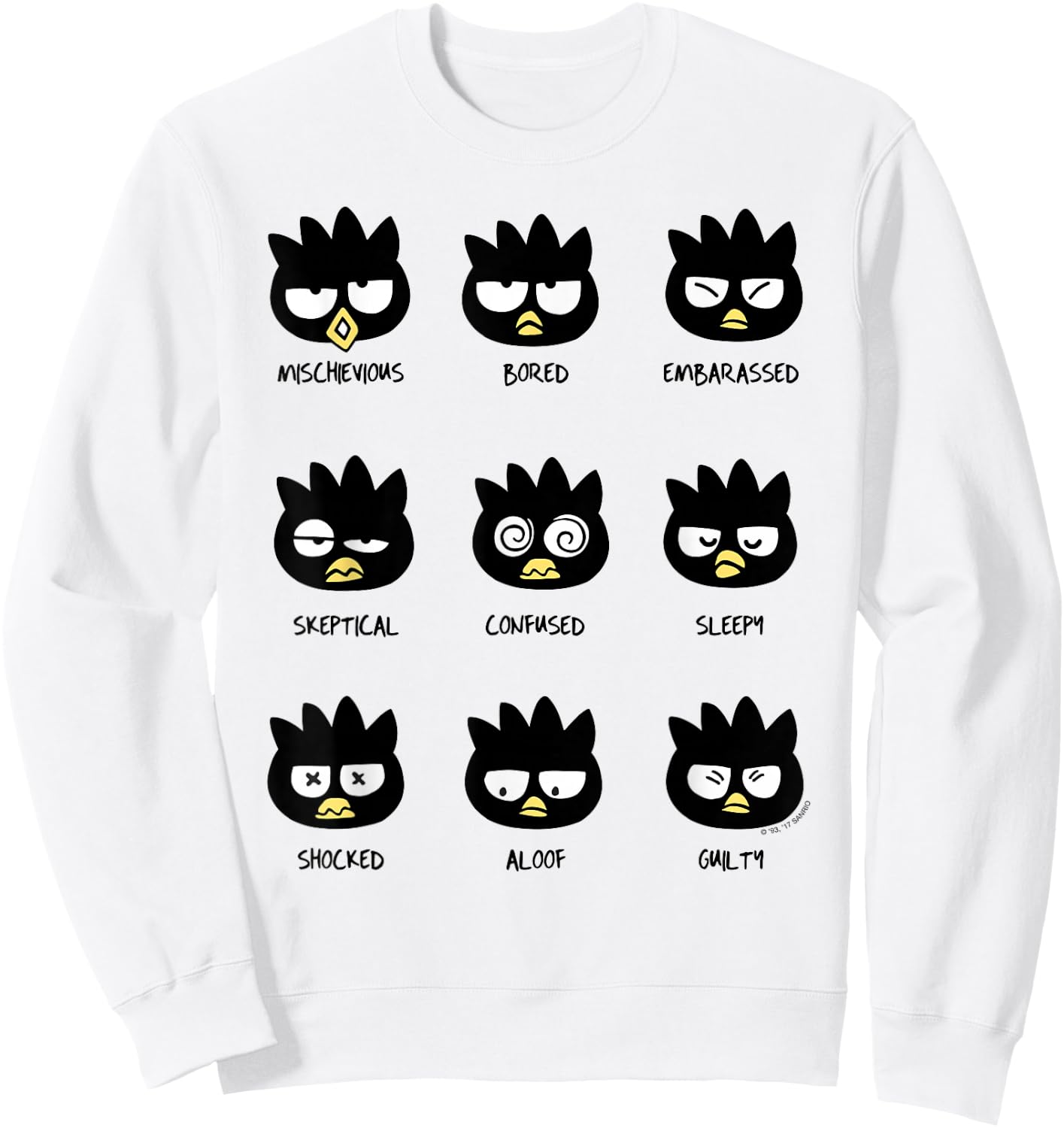 Badtz - Maru Different Moods Sweatshirt - Sweatshirt | White