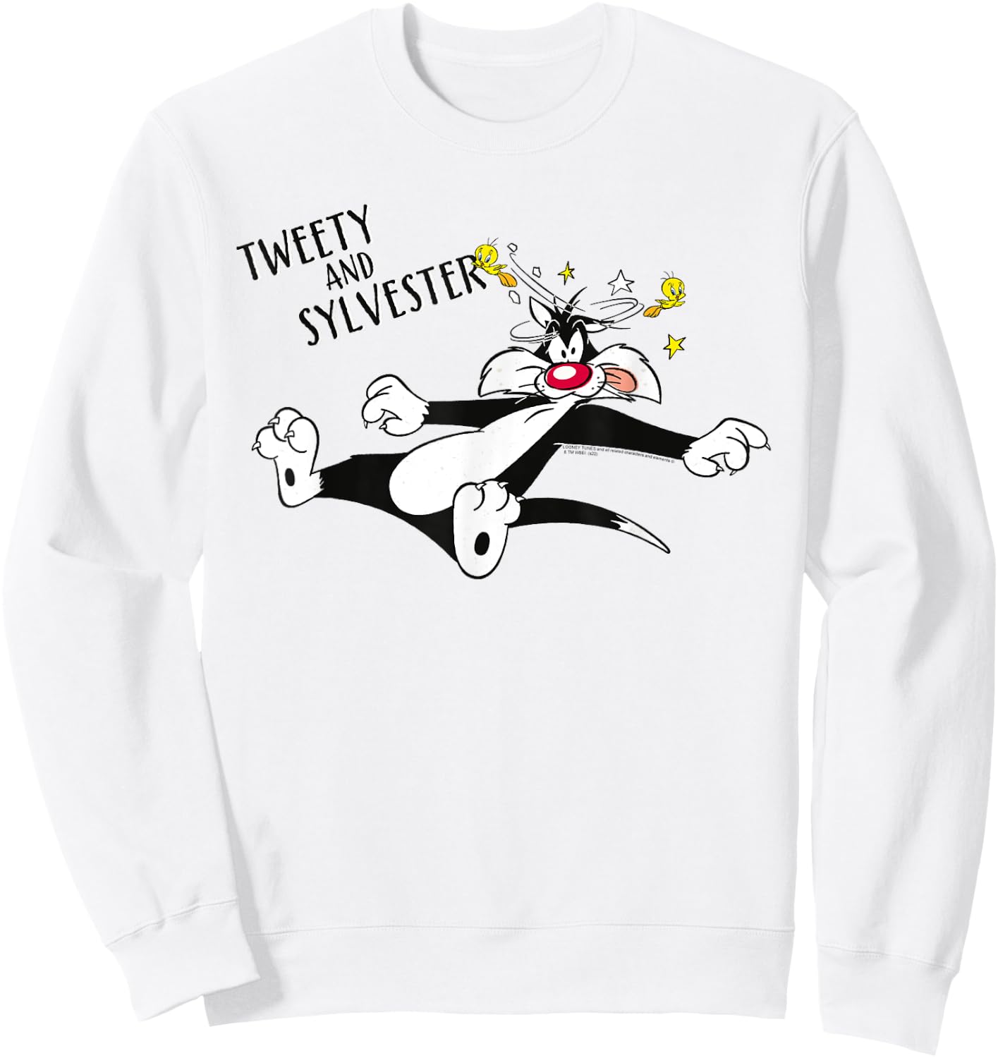 Looney Tunes Tweety And Sylvester Sweatshirt - Sweatshirt | White
