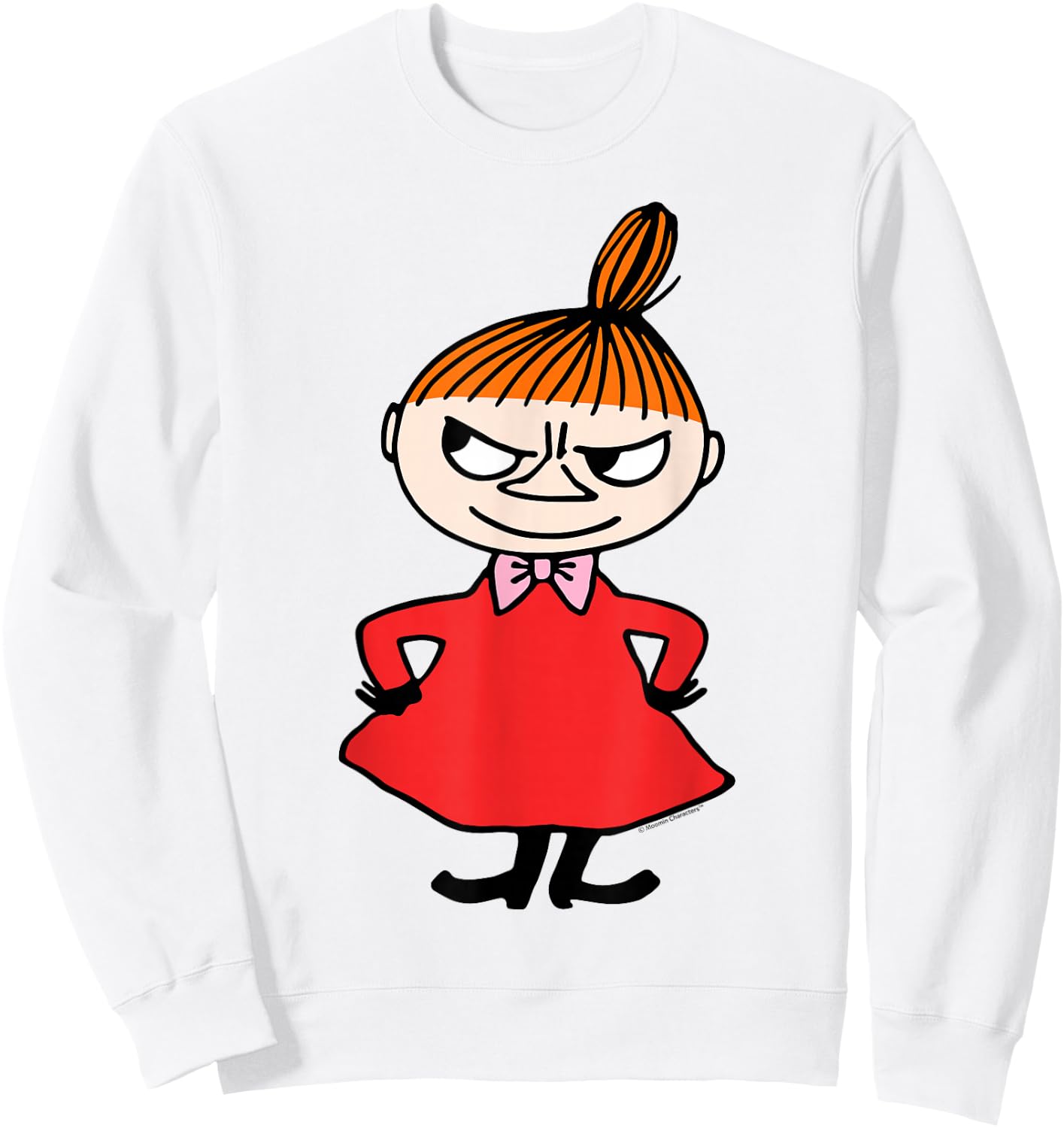 Moomin Little My Hands on the Hips , white, S Sweatshirt - Sweatshirt | White