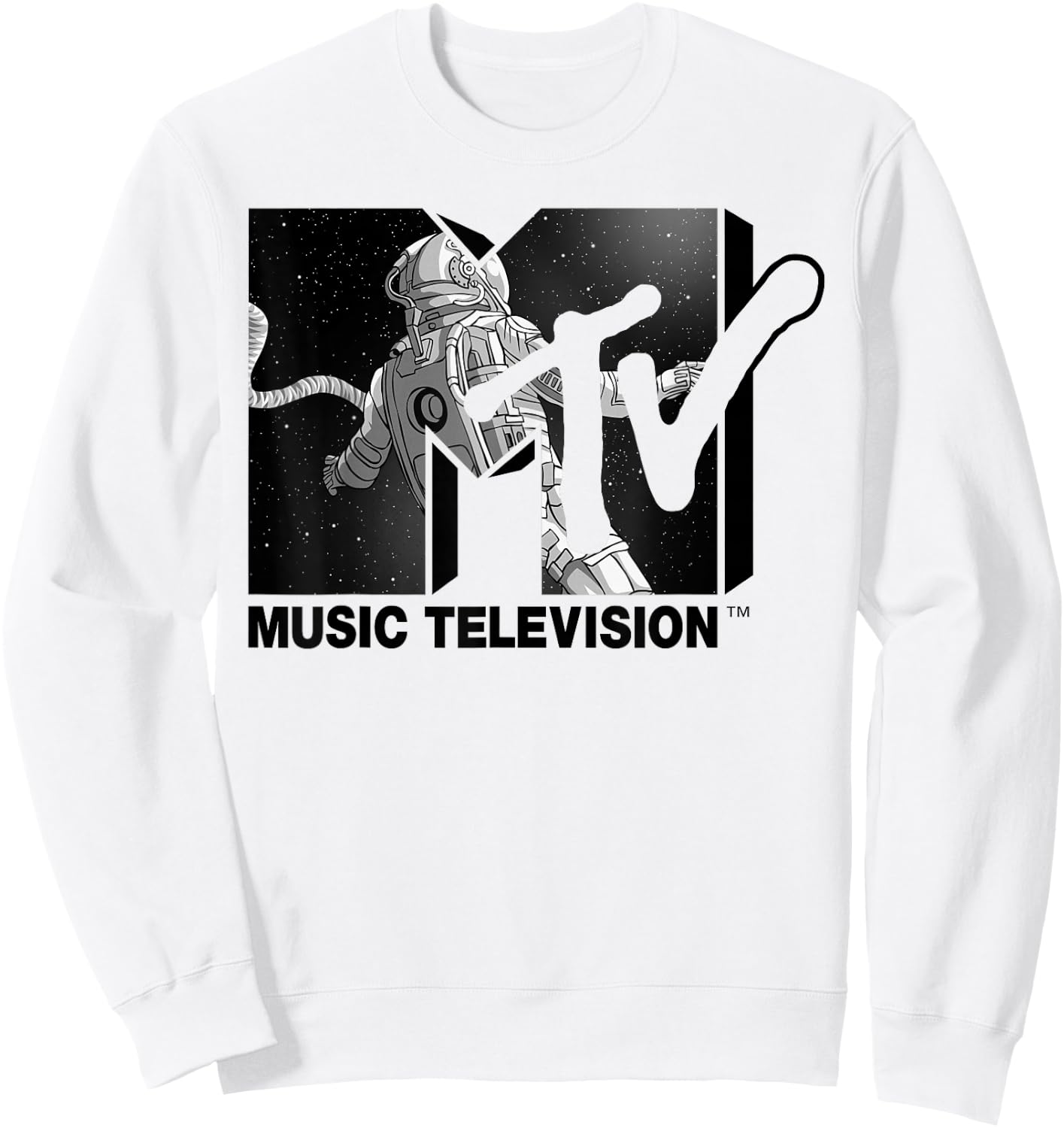 Mademark x MTV - MTV Astronaut Stratosphere Footage Sweatshirt - Sweatshirt | White