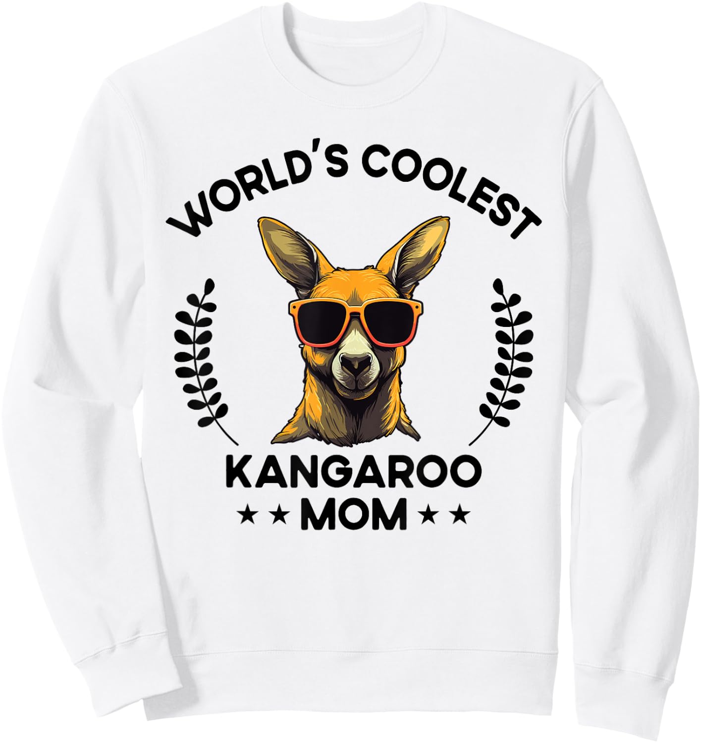 World's Coolest Mom Mama - Women Mother Funny Kangaroo Sweatshirt - Sweatshirt | White