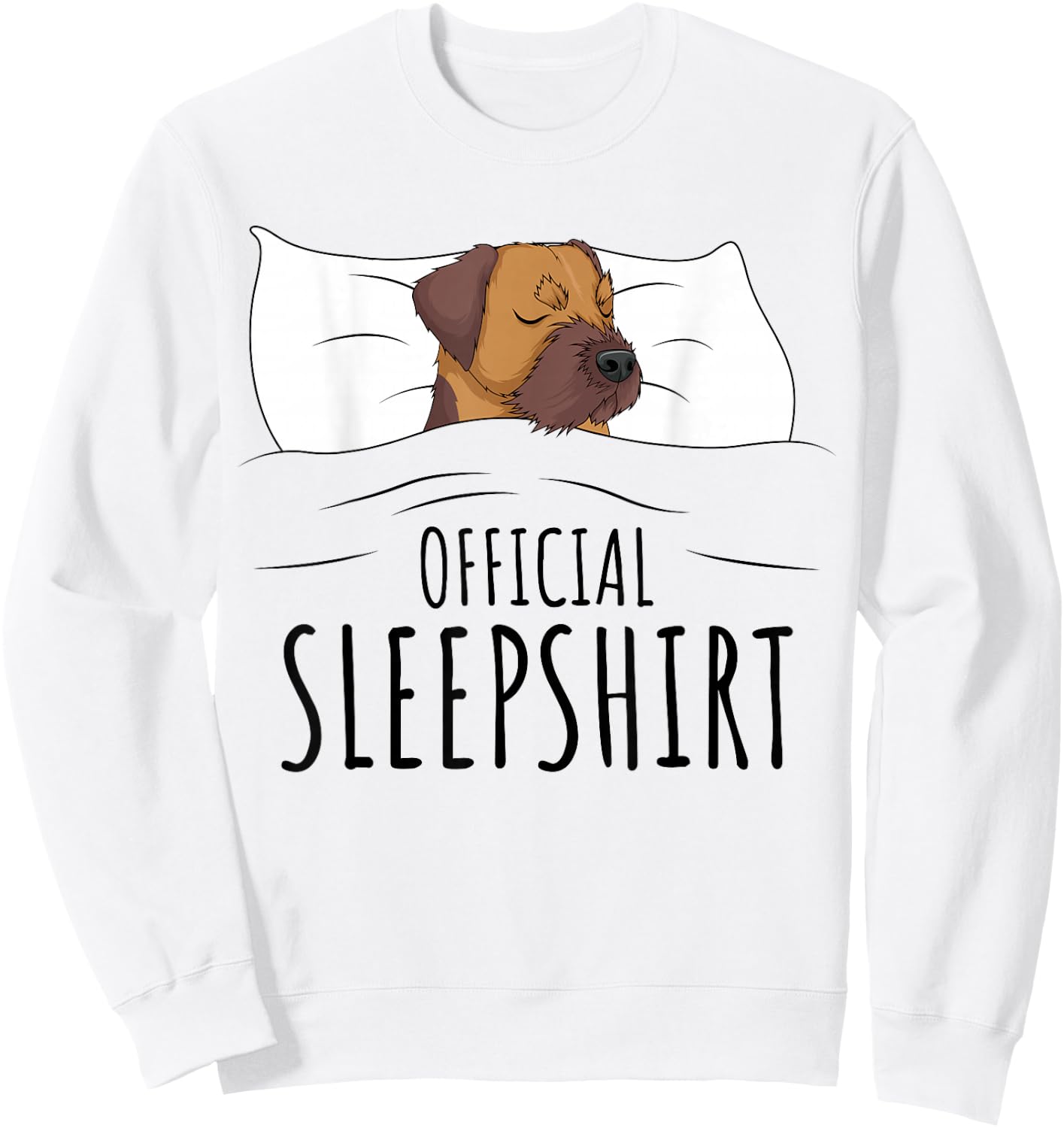 Border Terrier Official Sleepshirt Sweatshirt - Sweatshirt | White