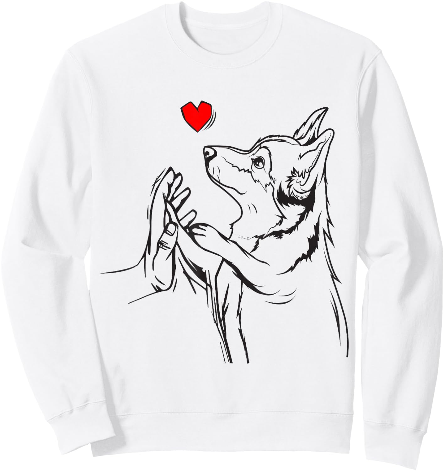 Corgi Love Cute Corgi Dog Girl Sweatshirt - Sweatshirt | White