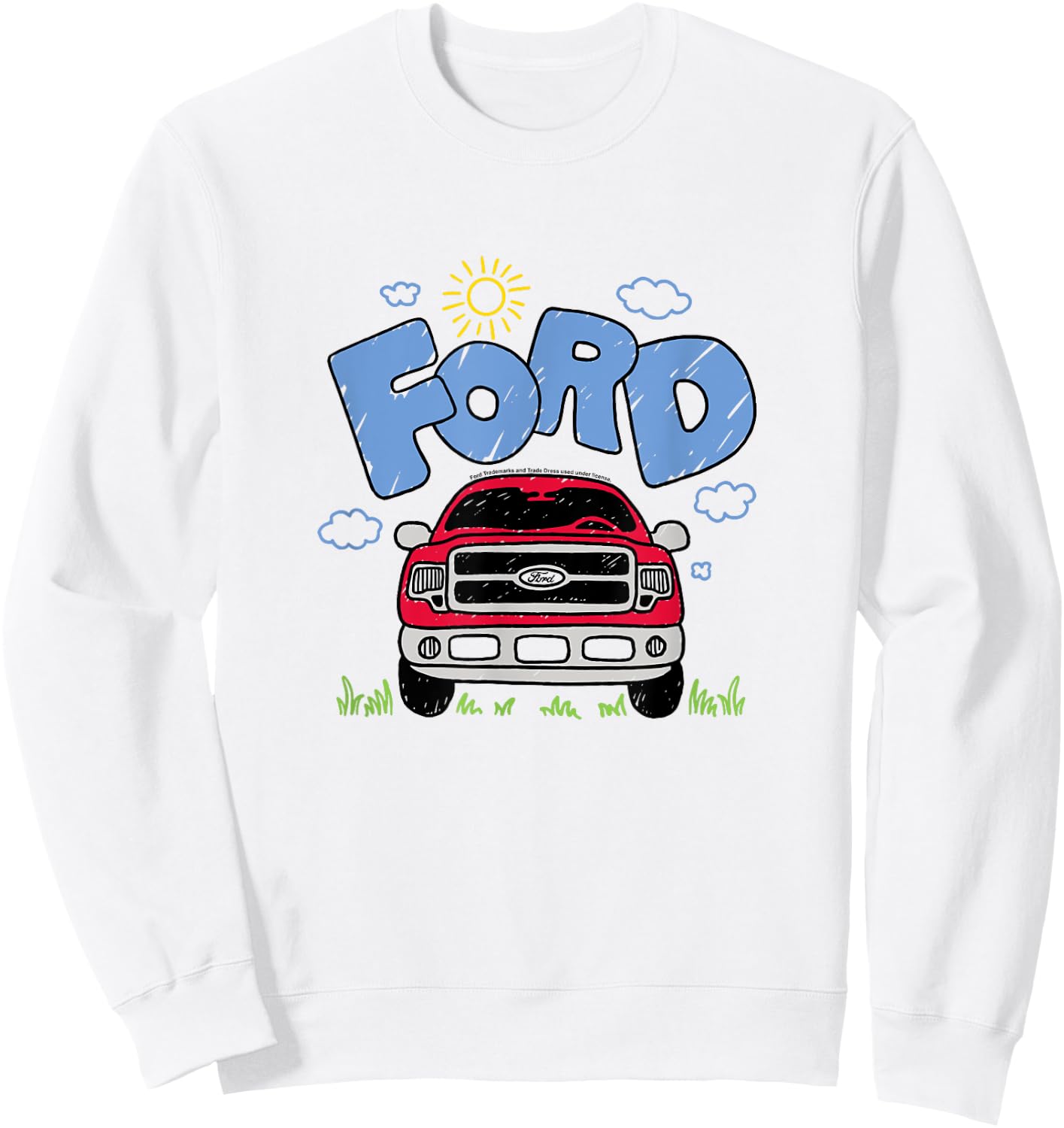 Ford F150 Doodle 2009 Sweatshirt - Sweatshirt | White