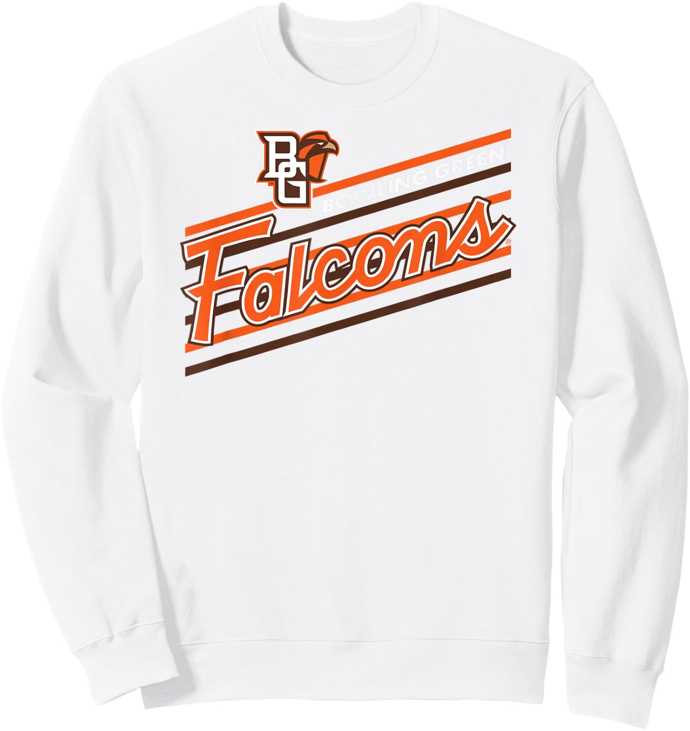 Bowling Green Falcons Retro Performer Gray Sweatshirt - Sweatshirt | White