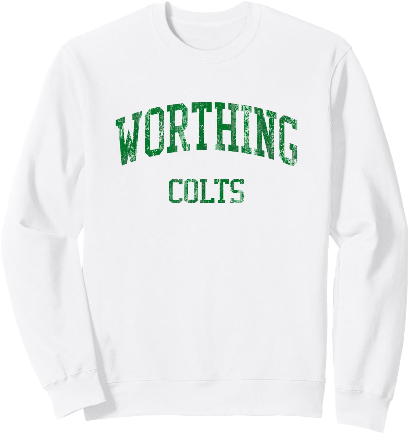Worthing High School HS Houston TX Vintage Sports Sweatshirt - Sweatshirt | White