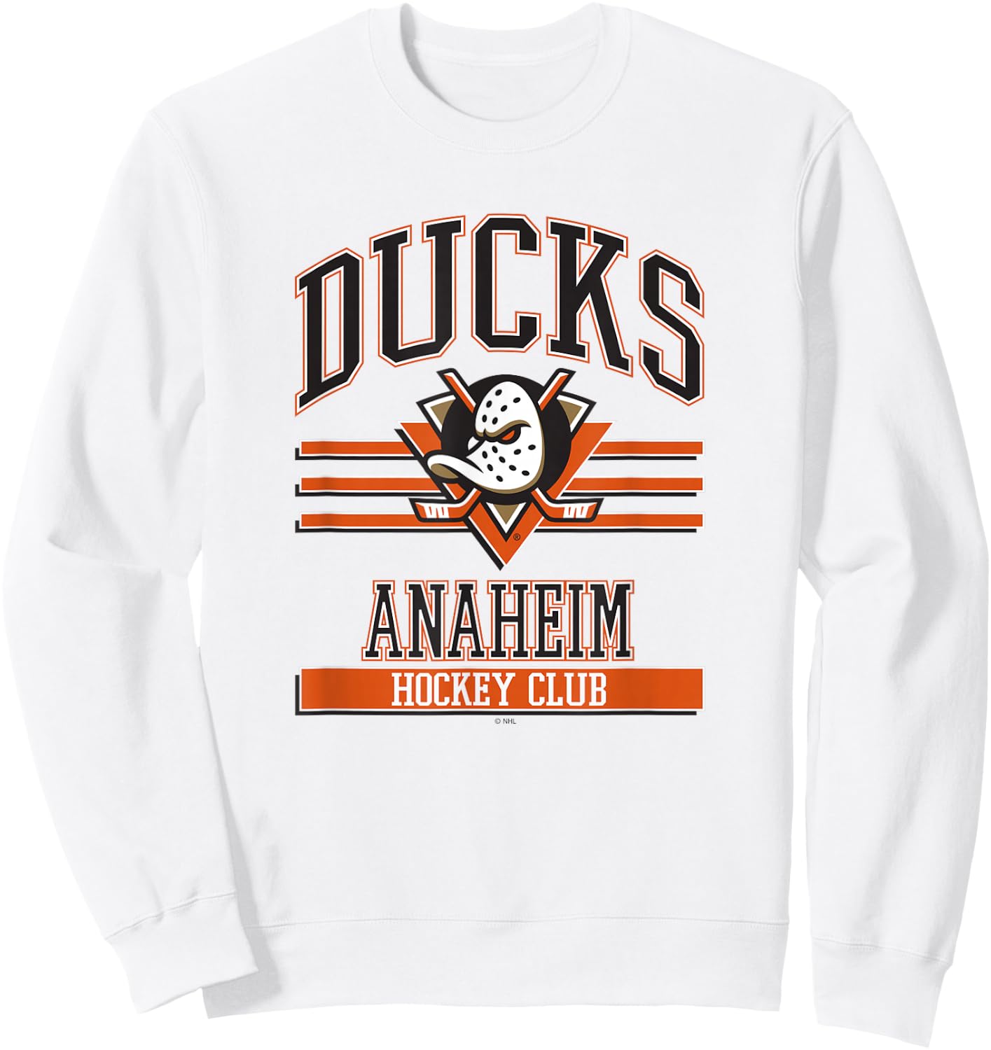 Anaheim Ducks Hockey Club Gray Officially Licensed Sweatshirt - Sweatshirt | White