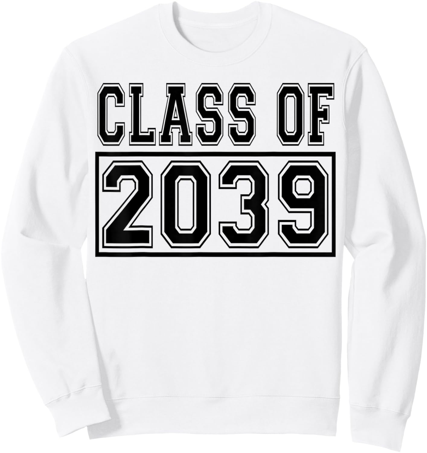Class of 2039 grow with me Sweatshirt - Sweatshirt | White