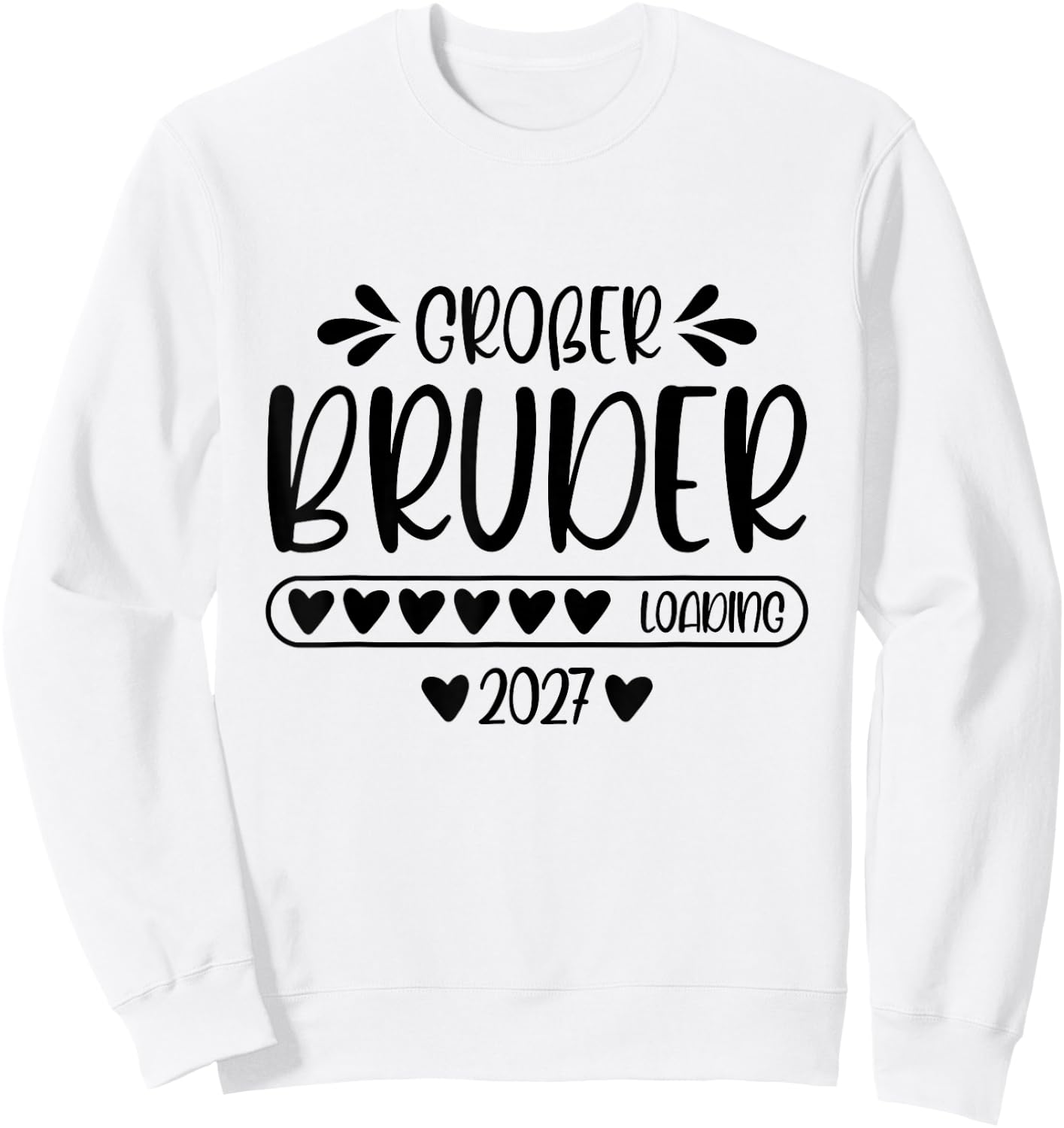 Großer Bruder 2027 Loading Schwangerschaft verkünden Kinder Sweatshirt - Sweatshirt | White