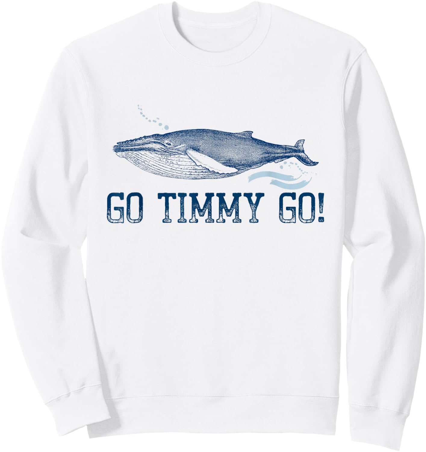 GO Timmy GO! Ostsee Buckelwal Sweatshirt - Sweatshirt | White