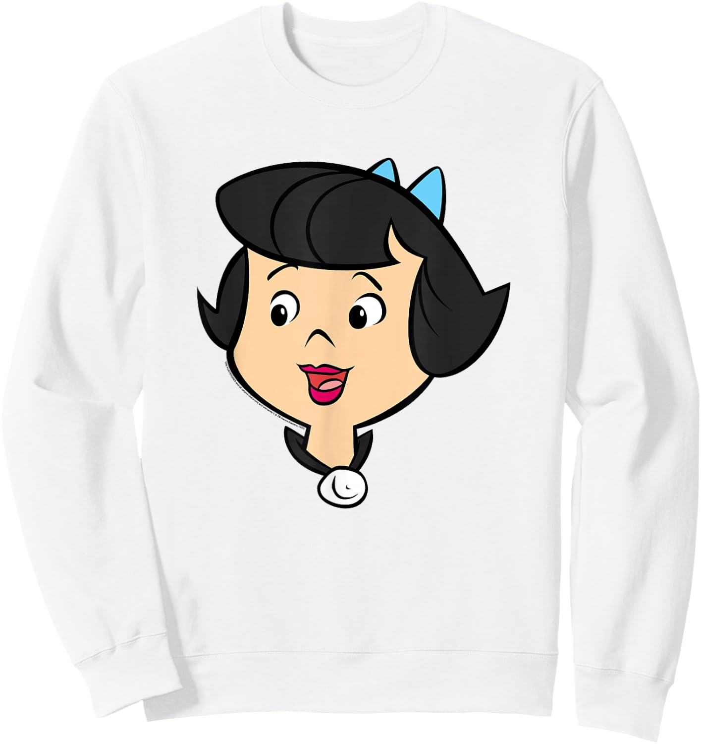 The Flintstones Betty Rubble Big Face Sweatshirt - Sweatshirt | White