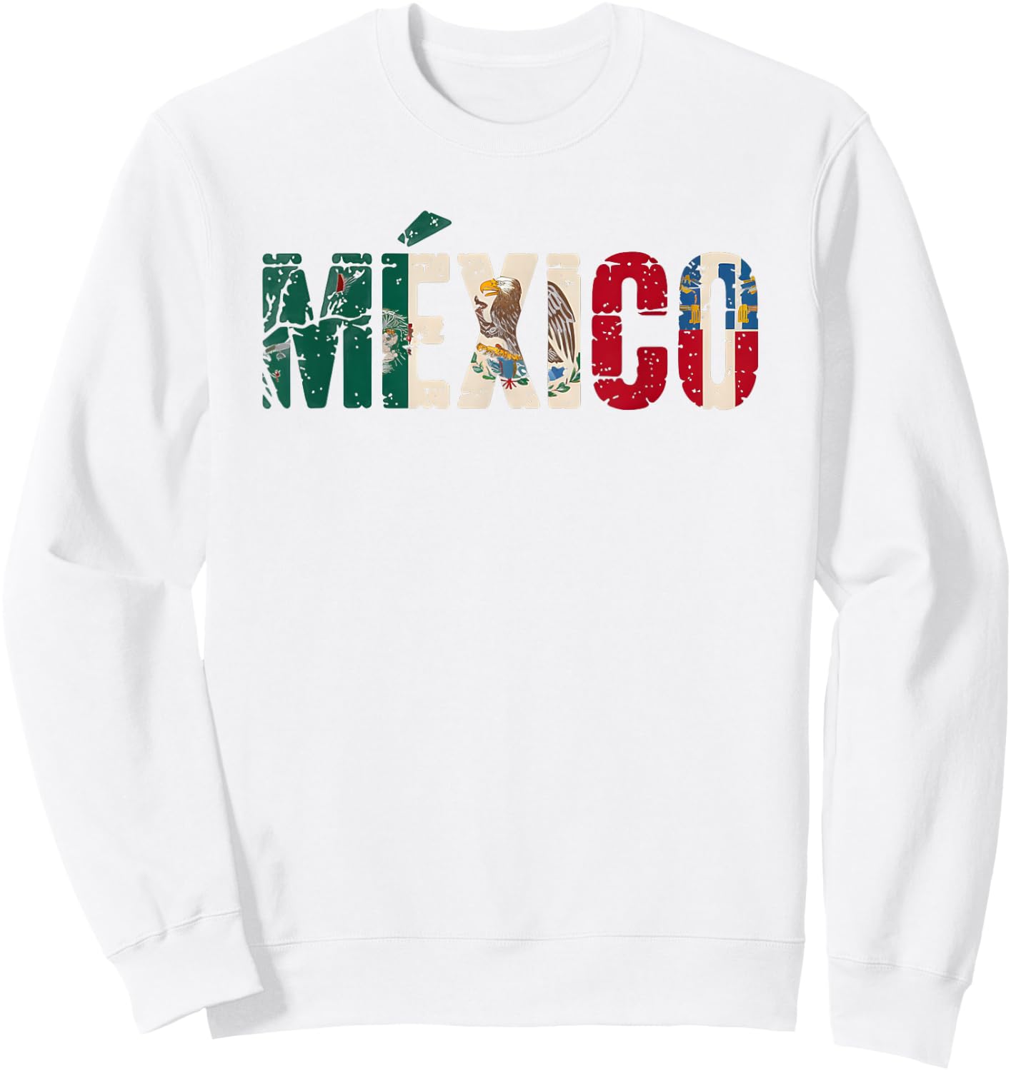 Proud Mexico Flag Country Mom Dad Roots Viva Mama Trip Cheer Sweatshirt - Sweatshirt | White