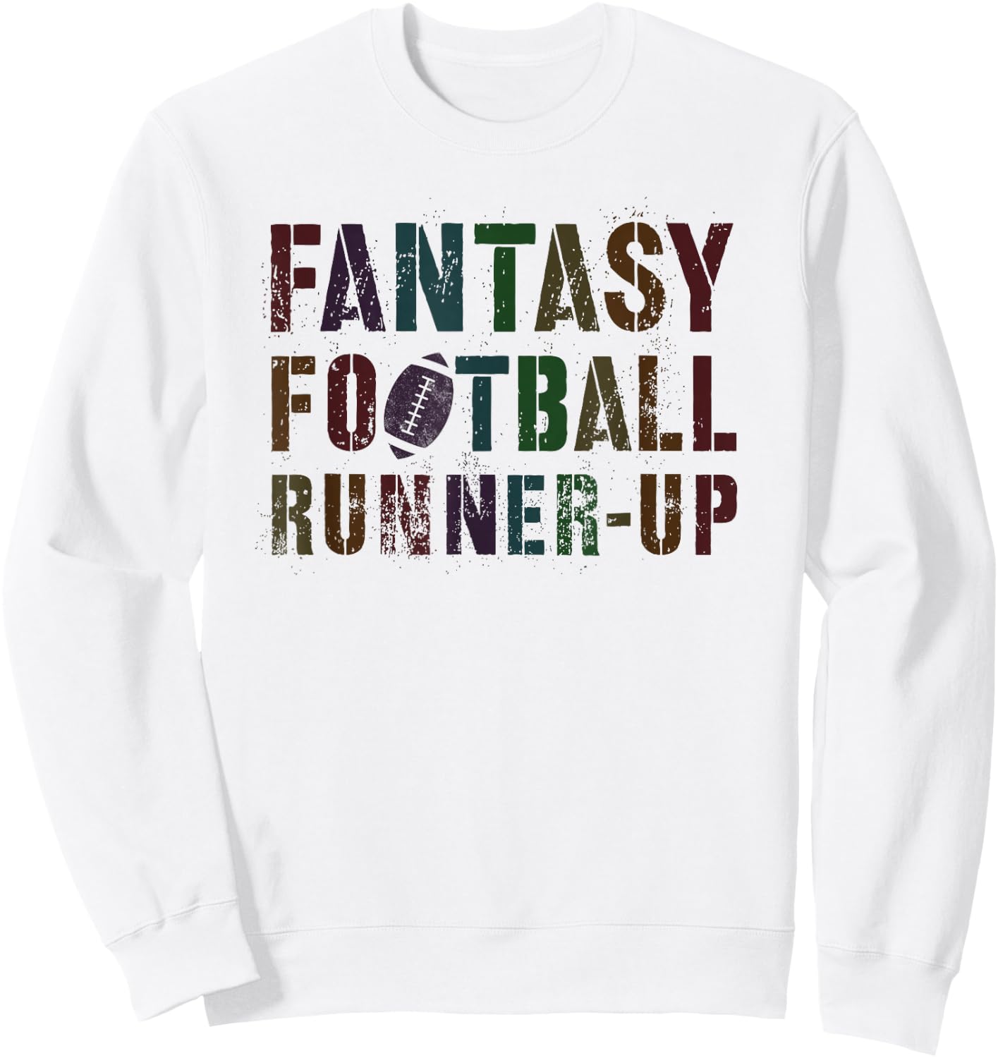 Classic Fantasy Football Runners-Up for Husband, Newcomer, Commish Sweatshirt - Sweatshirt | White