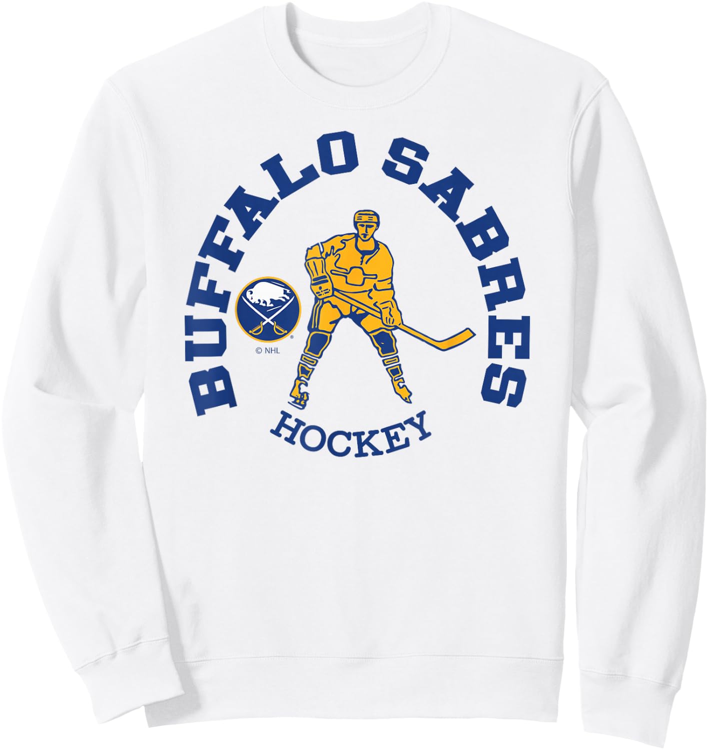 Buffalo Sabres Edge Gray Officially Licensed Sweatshirt - Sweatshirt | White