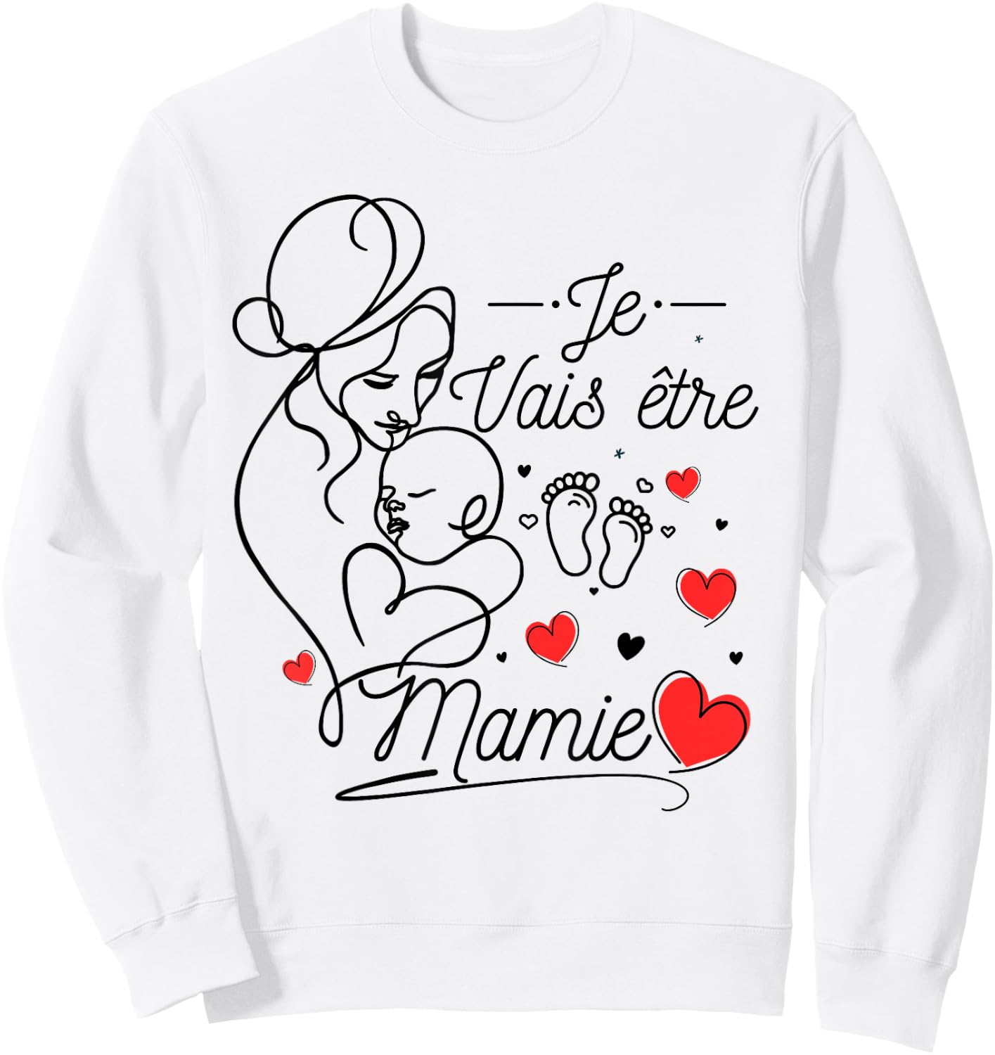 Future Granny 2025 Gift Announcement Pregnancy Grandma , white, S Sweatshirt - Sweatshirt | White