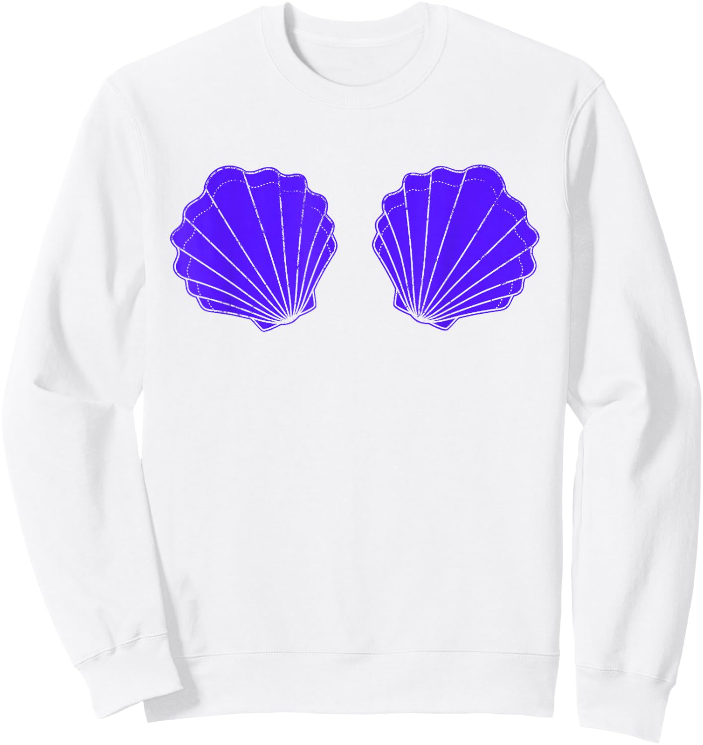 Mermaid Seashell Bikini Sea Shells Mermaid Costume Sweatshirt - Sweatshirt | White