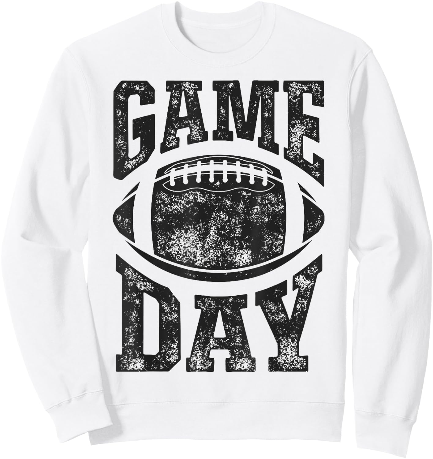Game Day Football Season Funny Men Team Sports Vintage Sweatshirt - Sweatshirt | White
