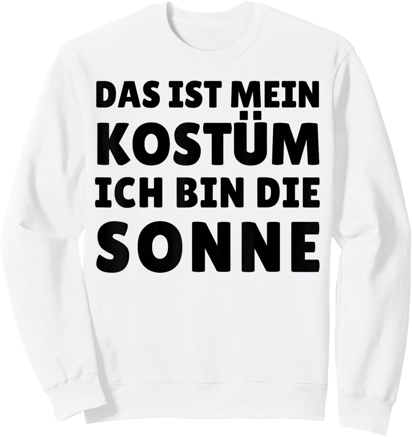 Funny Sun Costume for Carnival Halloween , yellow Sweatshirt - Sweatshirt | White