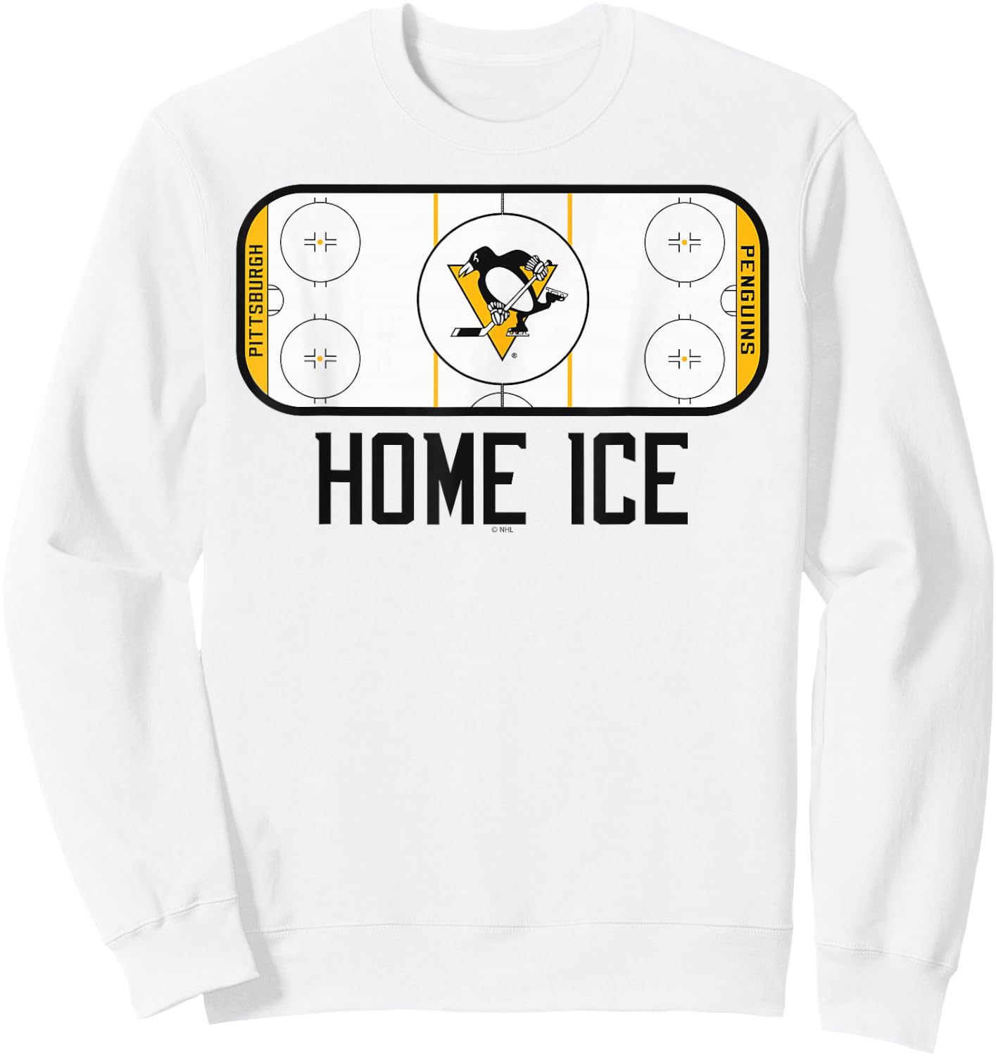 Pittsburgh Penguins Home Ice Gray Officially Licensed Sweatshirt - Sweatshirt | White