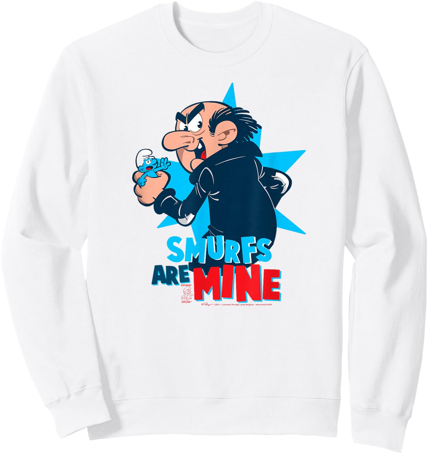 The Smurfs Gargamel Smurfs are Mine Sweatshirt - Sweatshirt | White