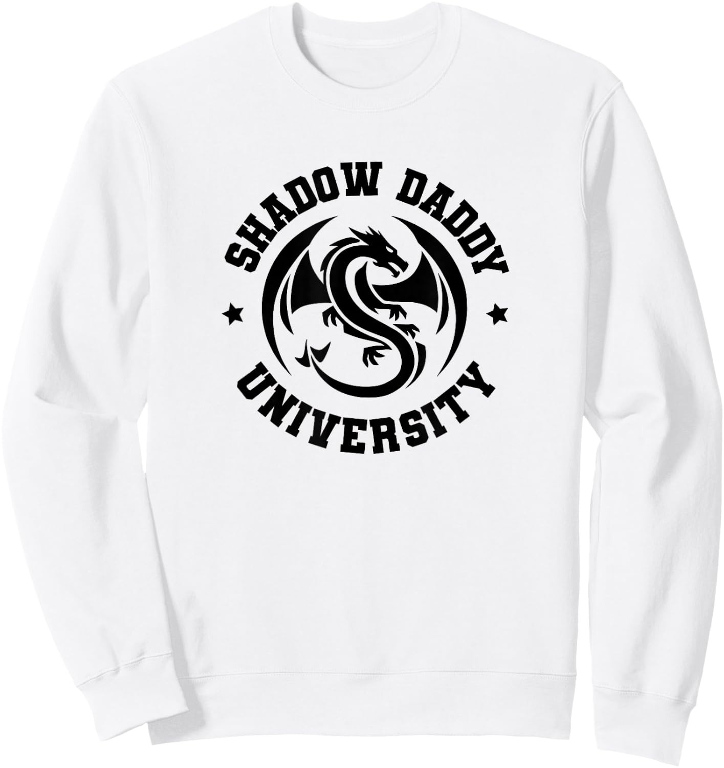 University Romantasy Fantasy Dark Romance Shadow Daddy Sweatshirt - Sweatshirt | White