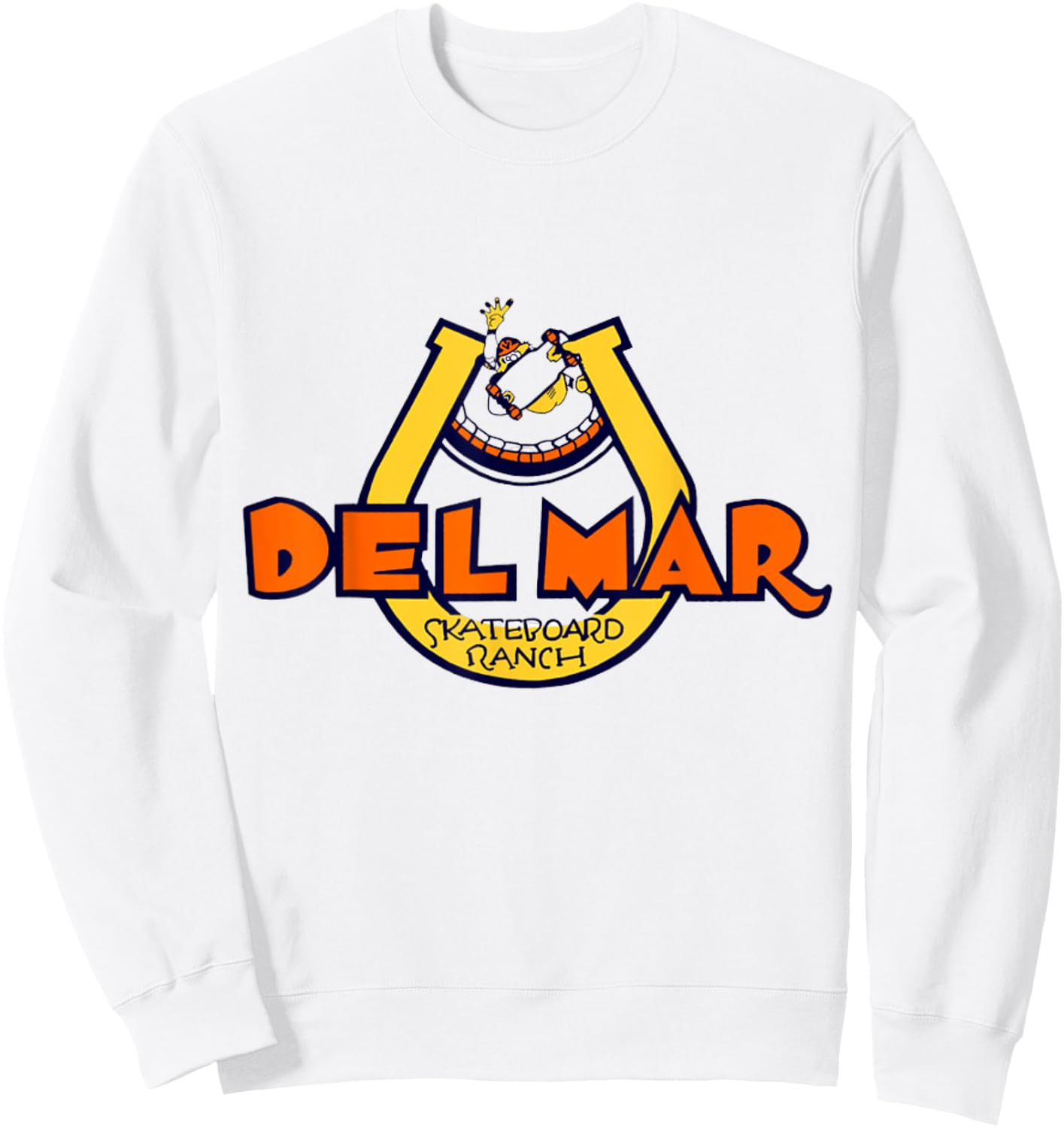 Del Mar Skateboard Ranch Sweatshirt - Sweatshirt | White