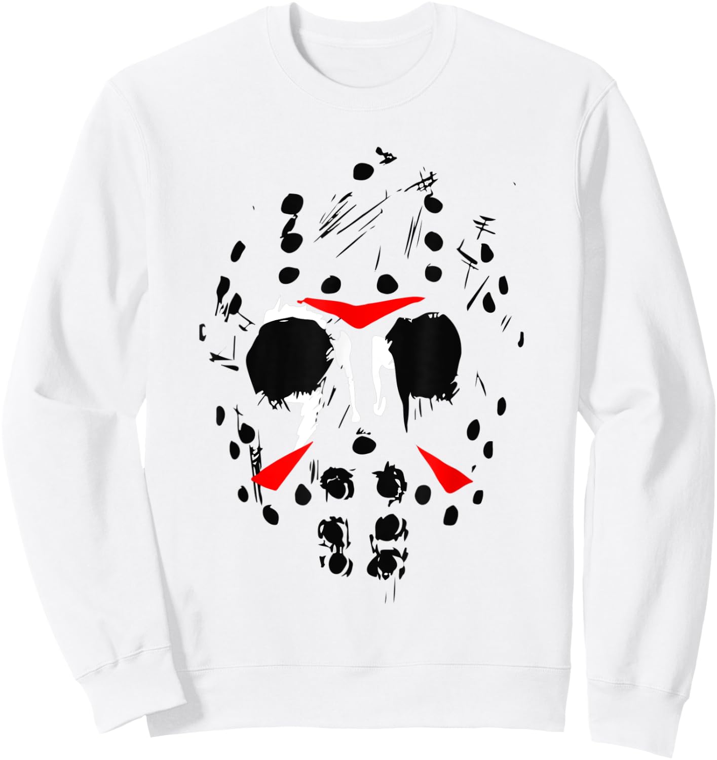 Jason Hockey Mask Halloween Shirt Friday 13TH Sweatshirt - Sweatshirt | White