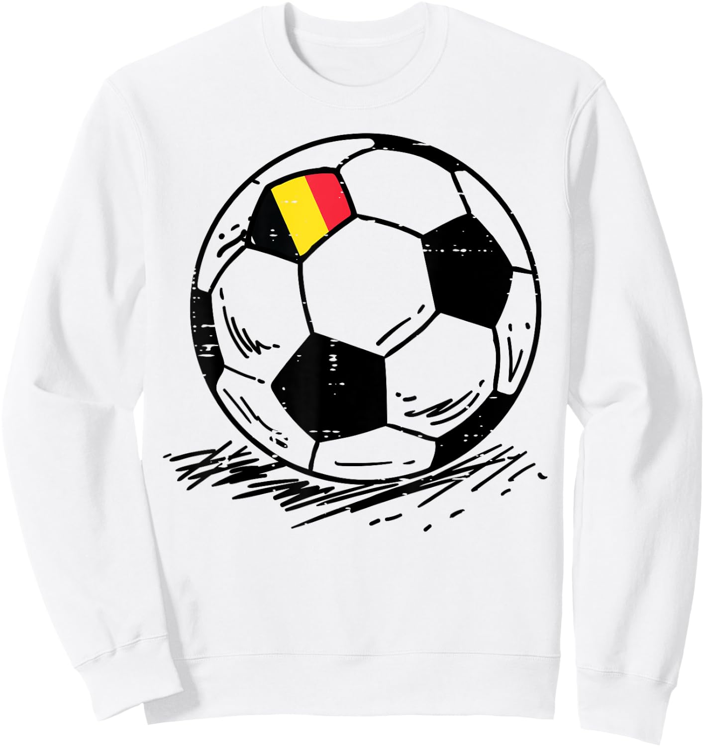 Belgium Flag Belgian Soccer Football Fan Men Women Kids Sweatshirt - Sweatshirt | White