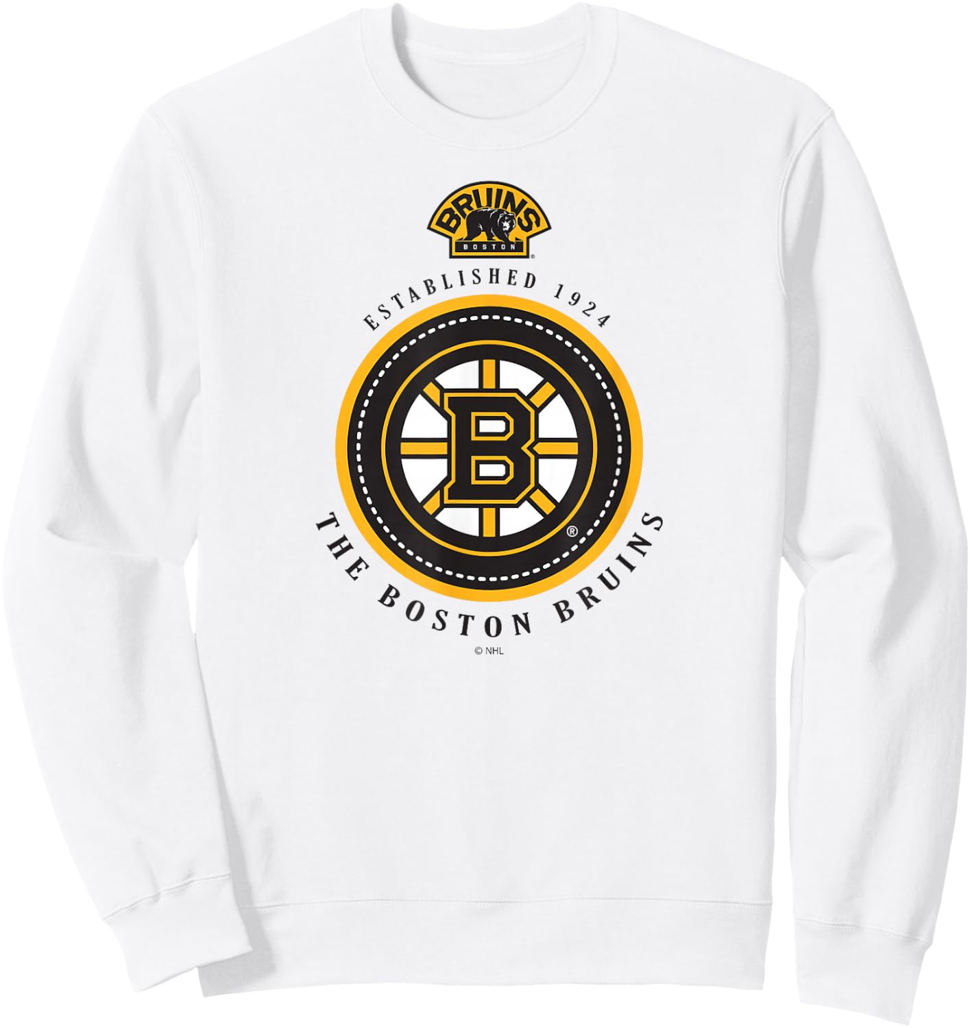 Boston Bruins Est 1924 Gray Officially Licensed Sweatshirt - Sweatshirt | White