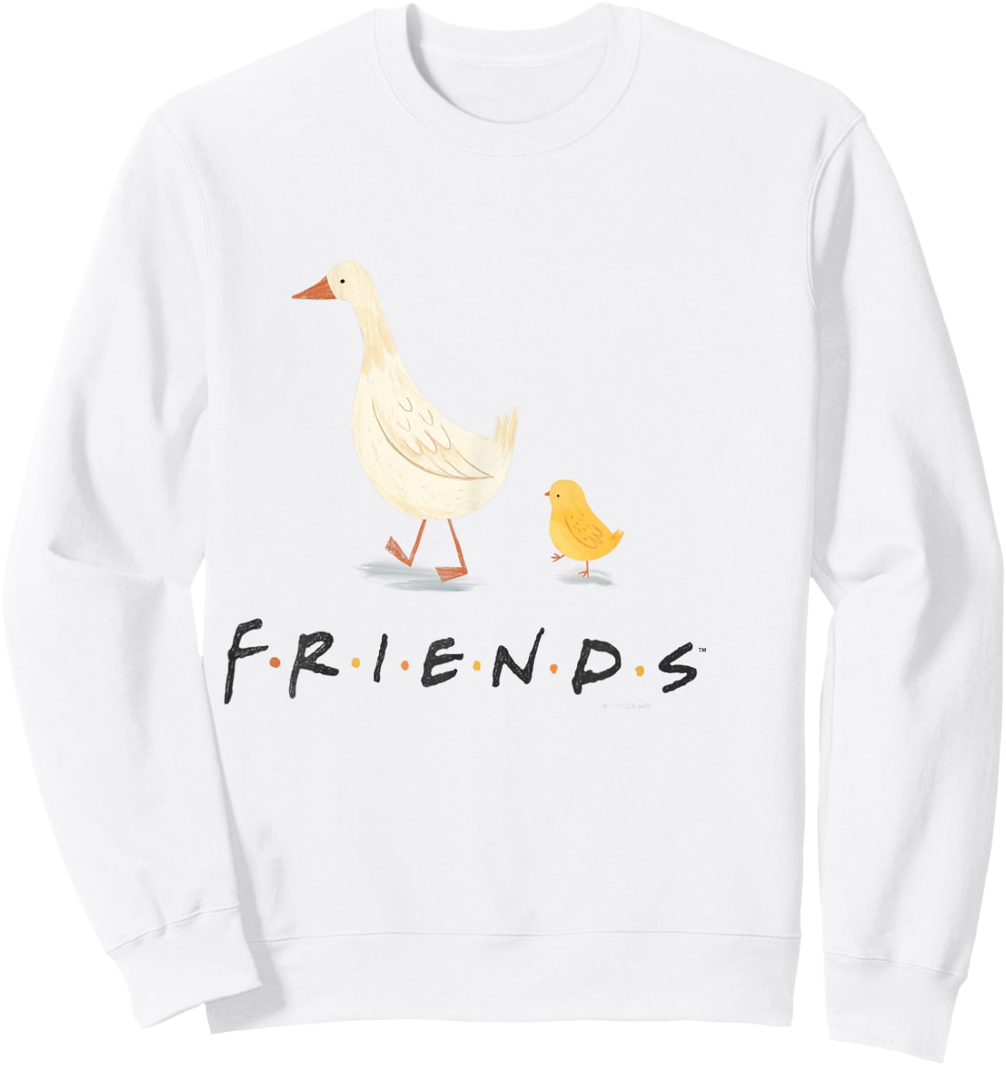 Friends - Friends Goose Chicken Sweatshirt - Sweatshirt | White