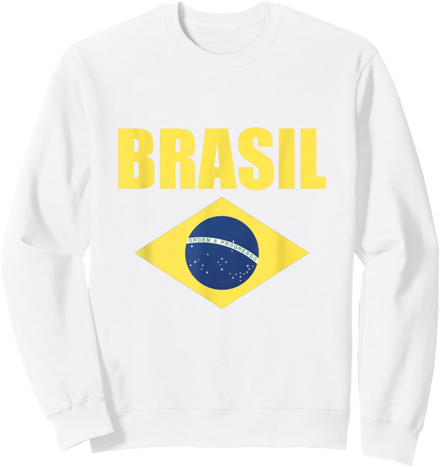 Brasil Fußball Brasilien Trikot Fanartikel Brasilien Sweatshirt - Sweatshirt | White