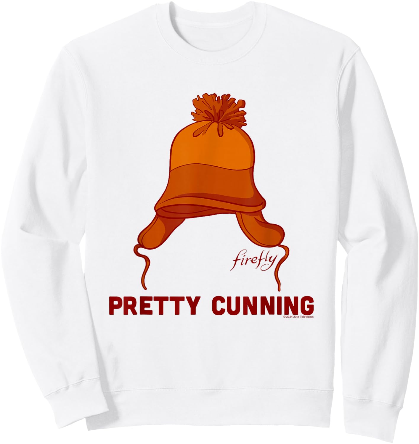Firefly Pretty Cunning Iconic Jayne Hat Retro Chest Logo Sweatshirt - Sweatshirt | White