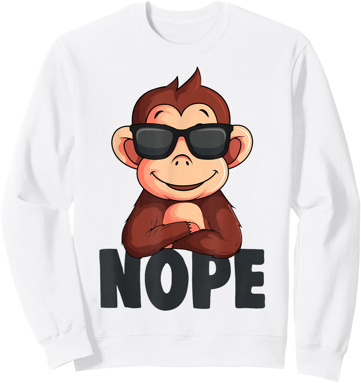 Affen Jungen Mädchen Kinder Sweatshirt - Sweatshirt | White