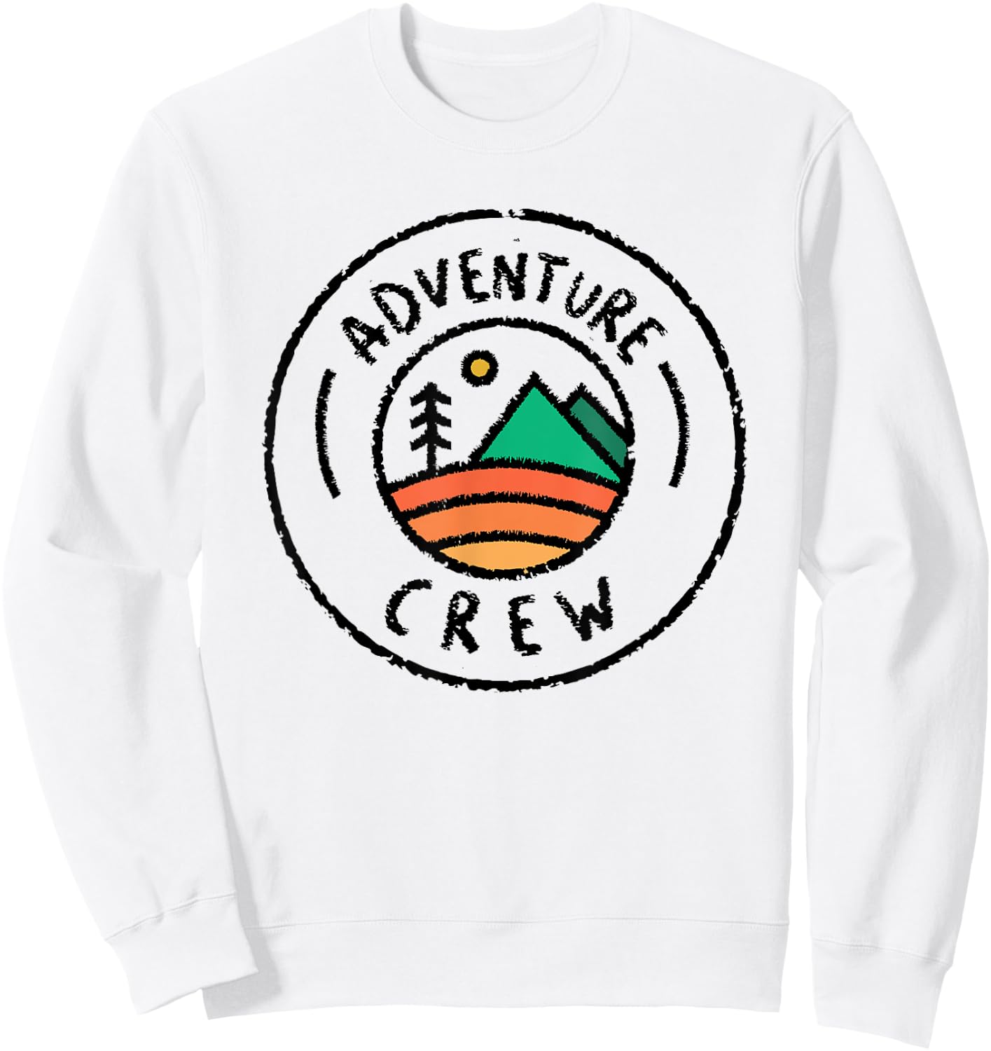 Camping Matching Shirts for Family Camper Adventure Crew Sweatshirt - Sweatshirt | White