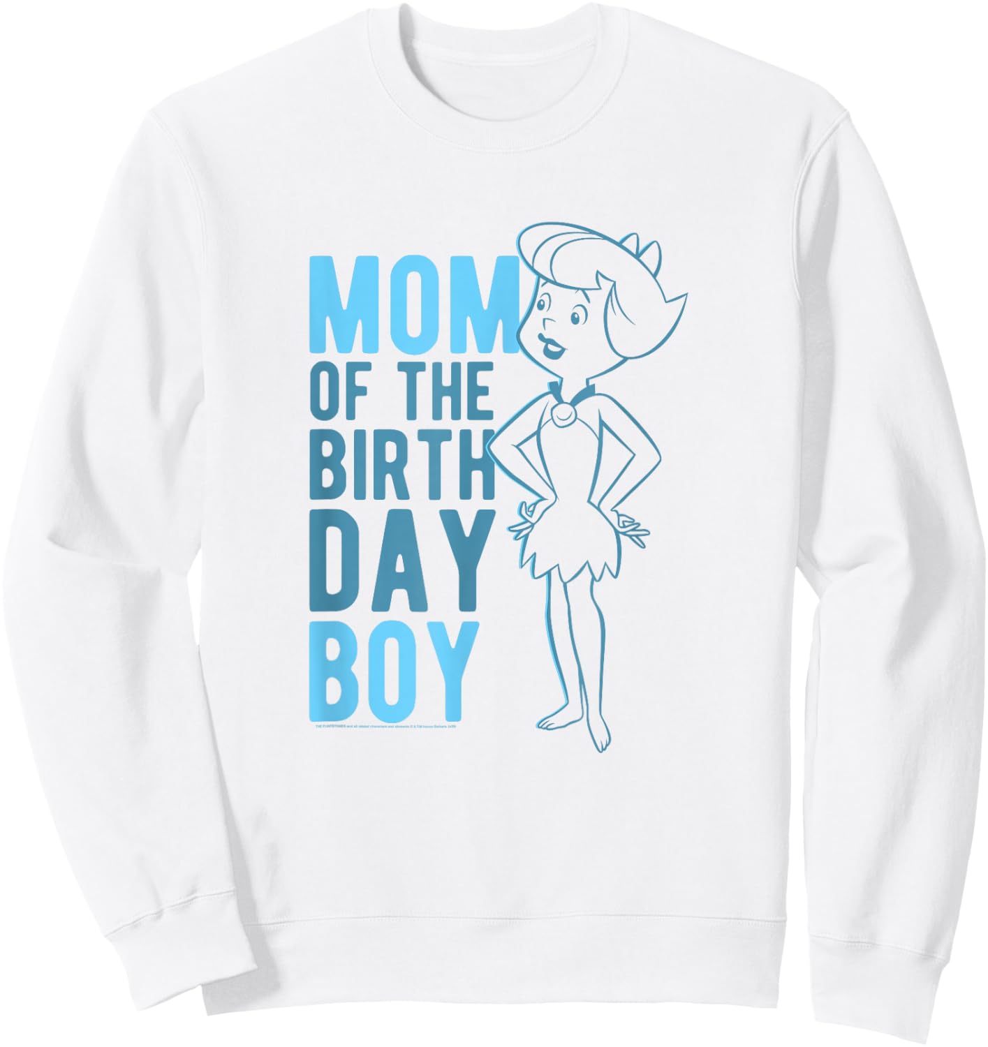The Flintstones Betty Rubble Mom Of The Birthday Boy Sweatshirt - Sweatshirt | White