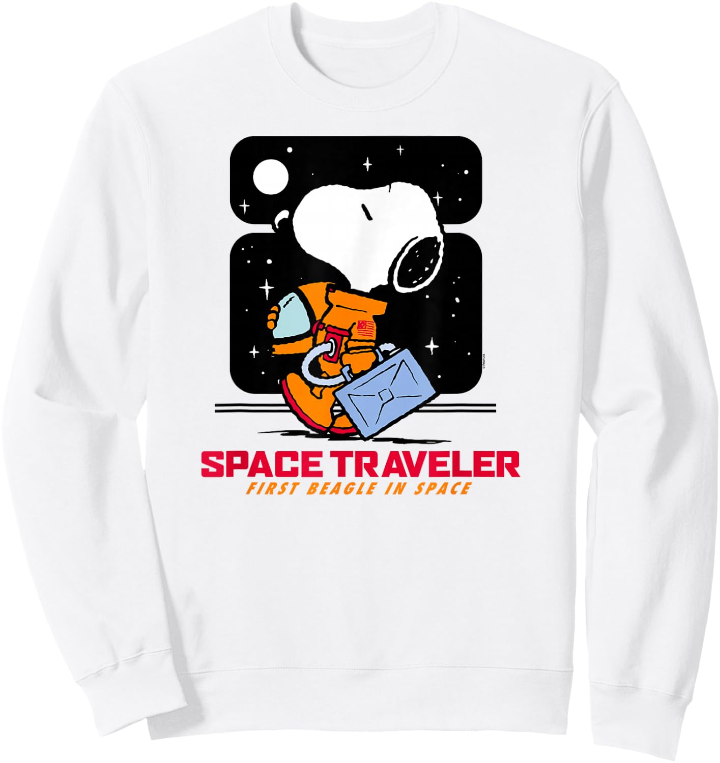 Peanuts Space Traveler Snoopy Sweatshirt - Sweatshirt | White