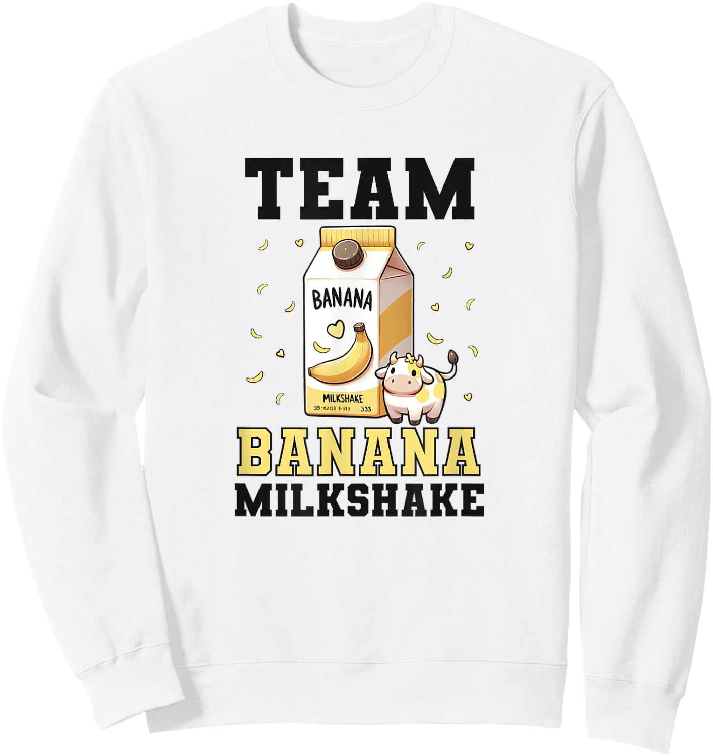 Team Banana Milkshake Sweatshirt - Sweatshirt | White